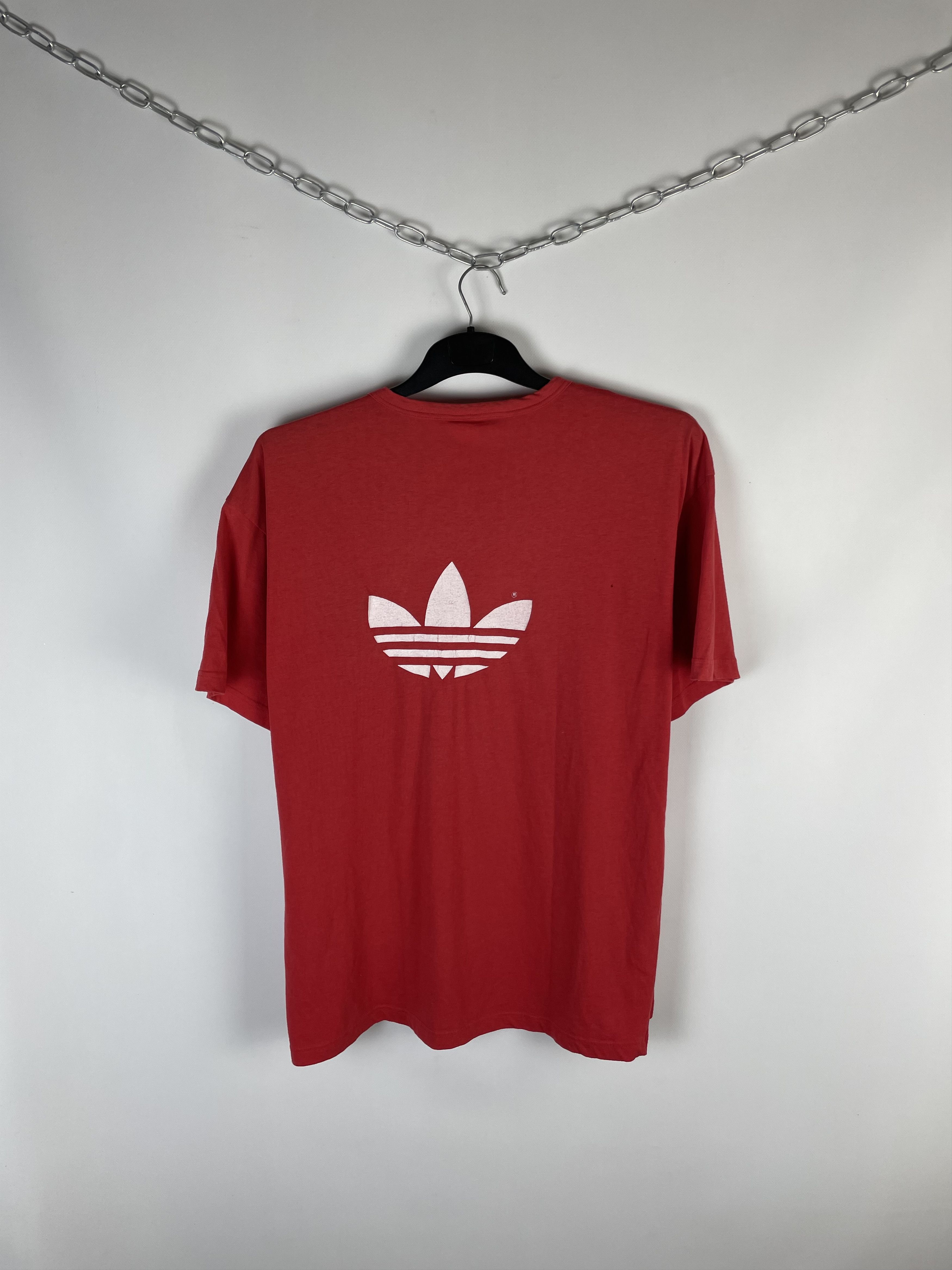 Adidas × Vintage Vintage 90s Adidas Tee Stripes Streetwear Hype Size US XL / EU 56 / 4 - 7 Thumbnail
