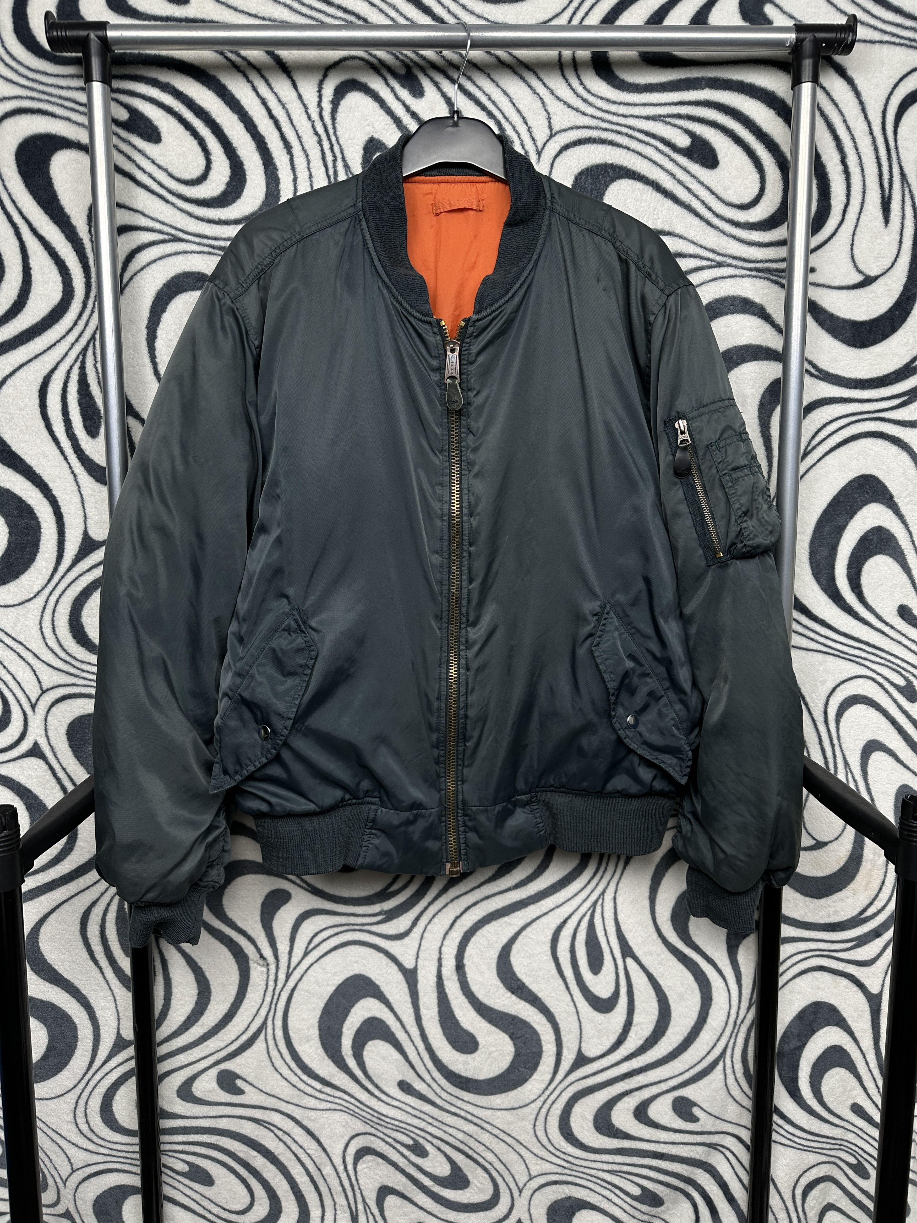 Alpha Industries Alpha Vintage Military MA-1 Bomber Jacket USA Size US XL / EU 56 / 4 - 1 Thumbnail
