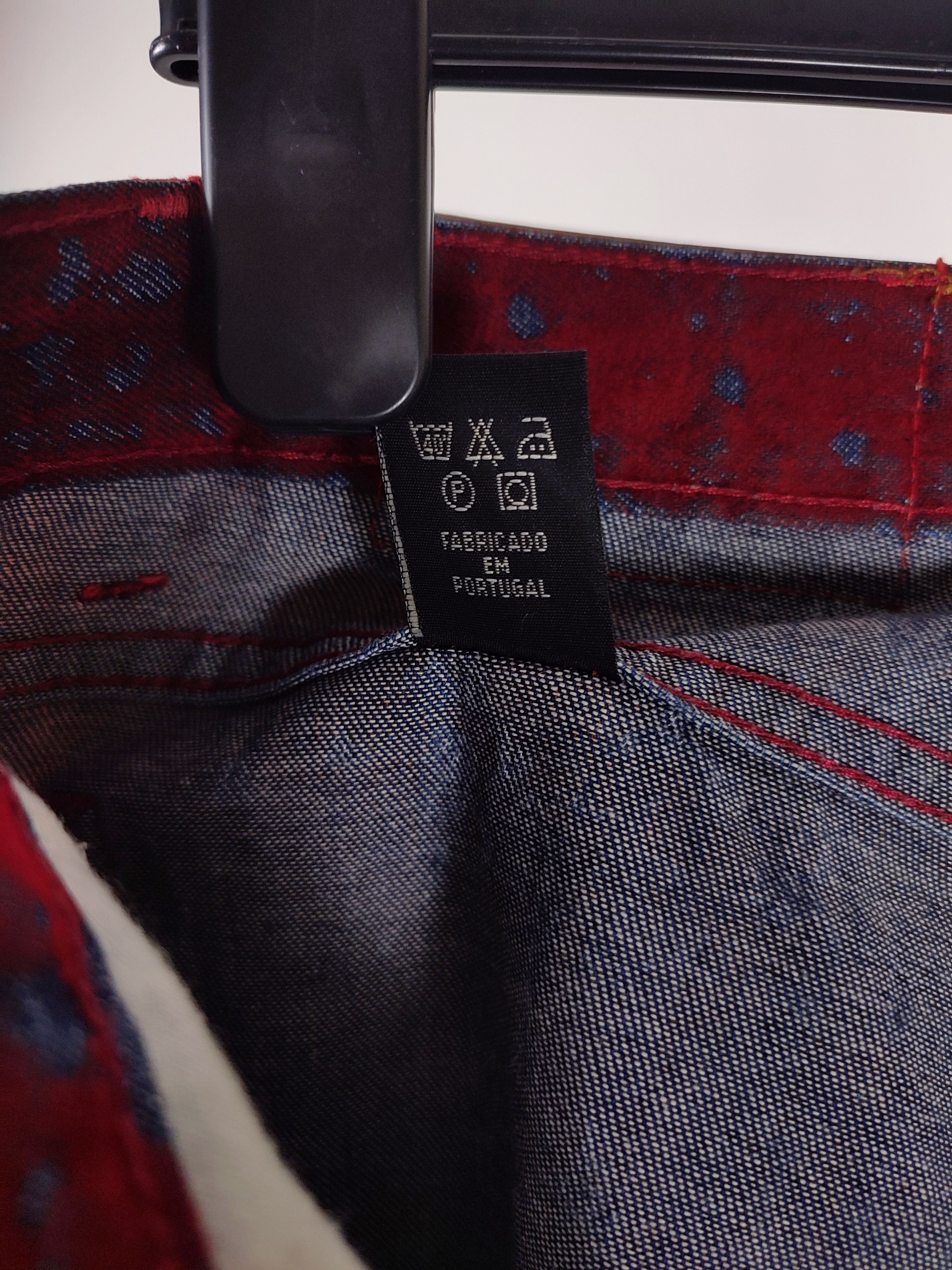 If Six Was Nine ATO The Kick Of Fashion Velour Flared Vampire Jeans Size US 33 - 21 Thumbnail