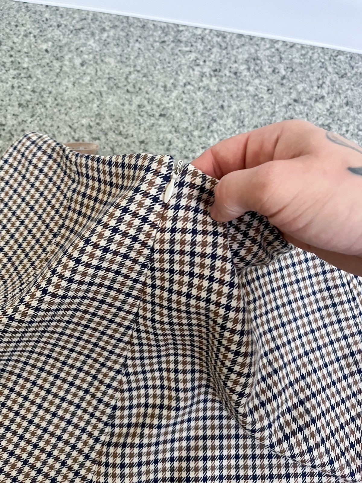Aquascutum × Vintage VINTAGE AQUASCUTUM WOOL NOVA CHEK SKIRT SZ 10 Size 28" / US 6 / IT 42 - 8 Thumbnail