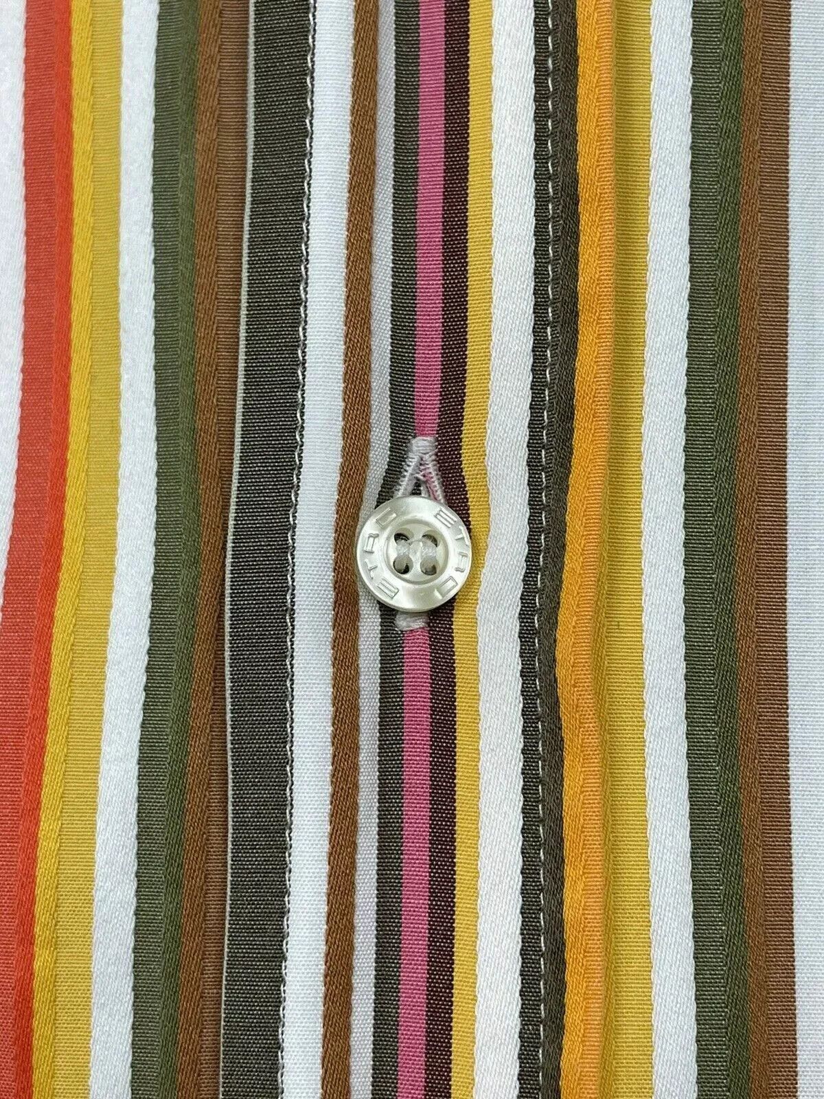 Etro ETRO Men’s Stripped Shirt Orange Size 41 Size US XL / EU 56 / 4 - 8 Thumbnail