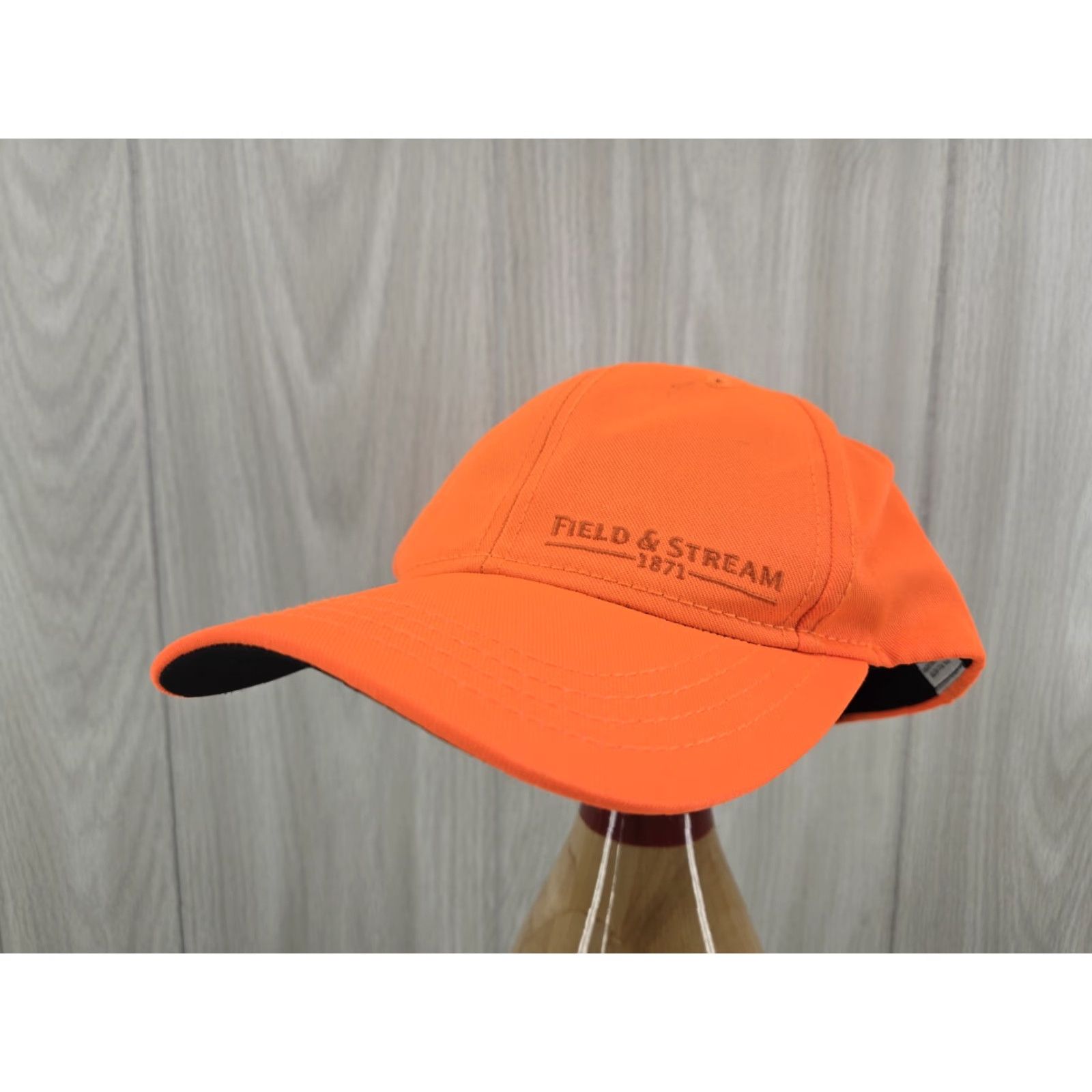 Vintage Field and Stream Blaze Orange Hat Hunt Fish Camp Outdoors Baseball Snapback Cap Size 44L - 3 Thumbnail