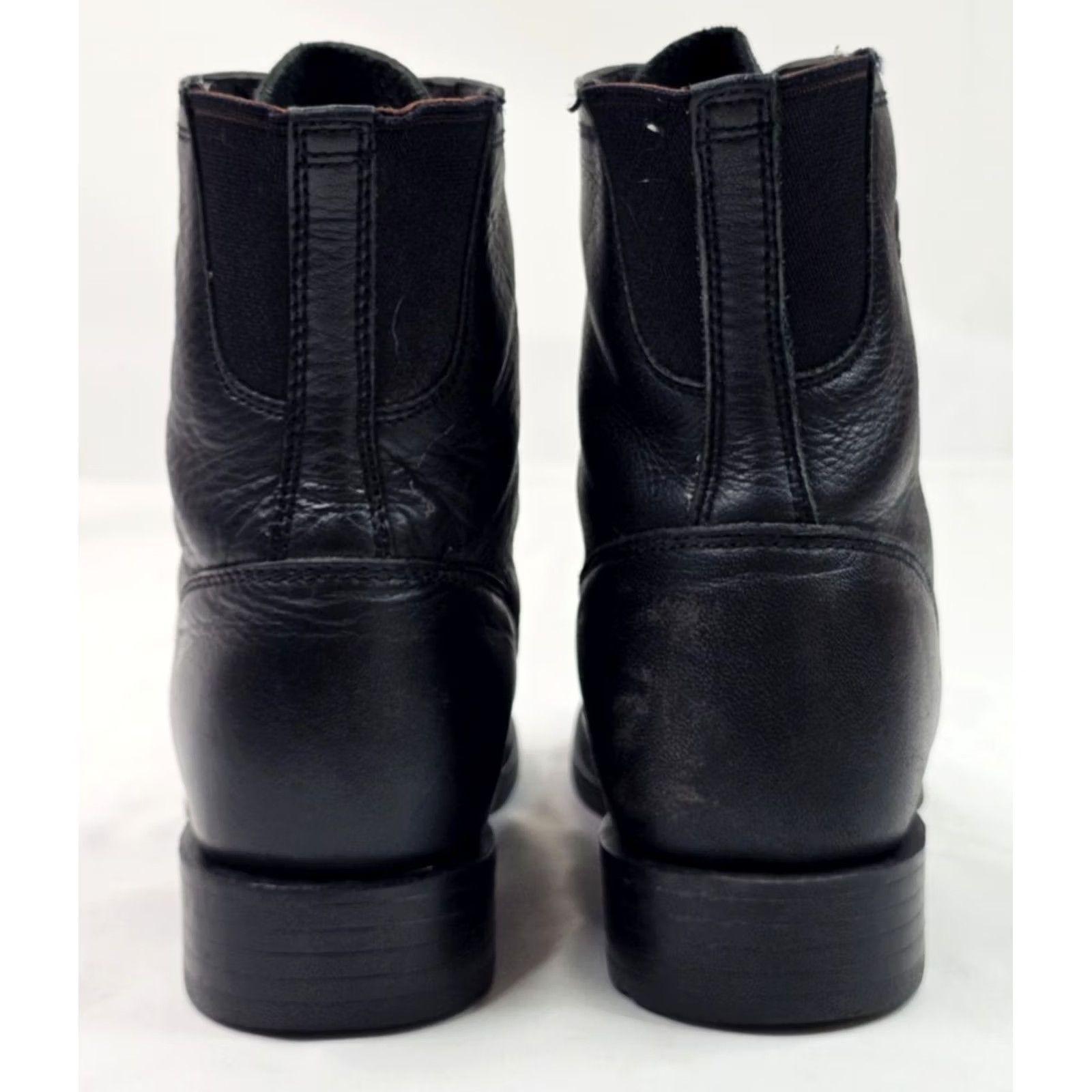 Ariat Ariat Heritage Lace Up Ankle Boots Men 6B Black Leather Combat Riding Roper Boots Size US 6 / IT 36 - 6 Thumbnail