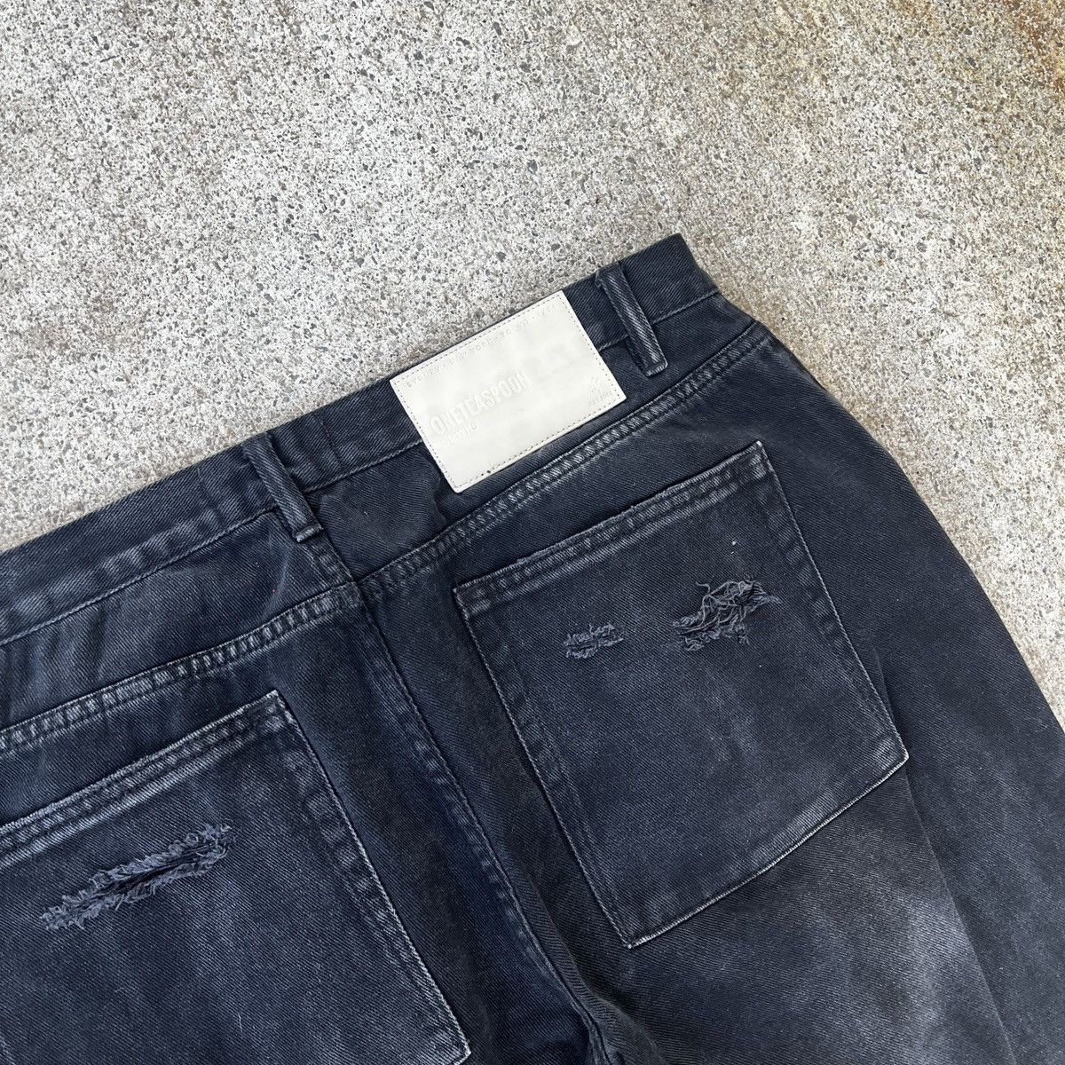 Vintage One Teaspoon Black Distressed Jeans Size 36x30 Grunge Skate Size US 36 / EU 52 - 7 Thumbnail