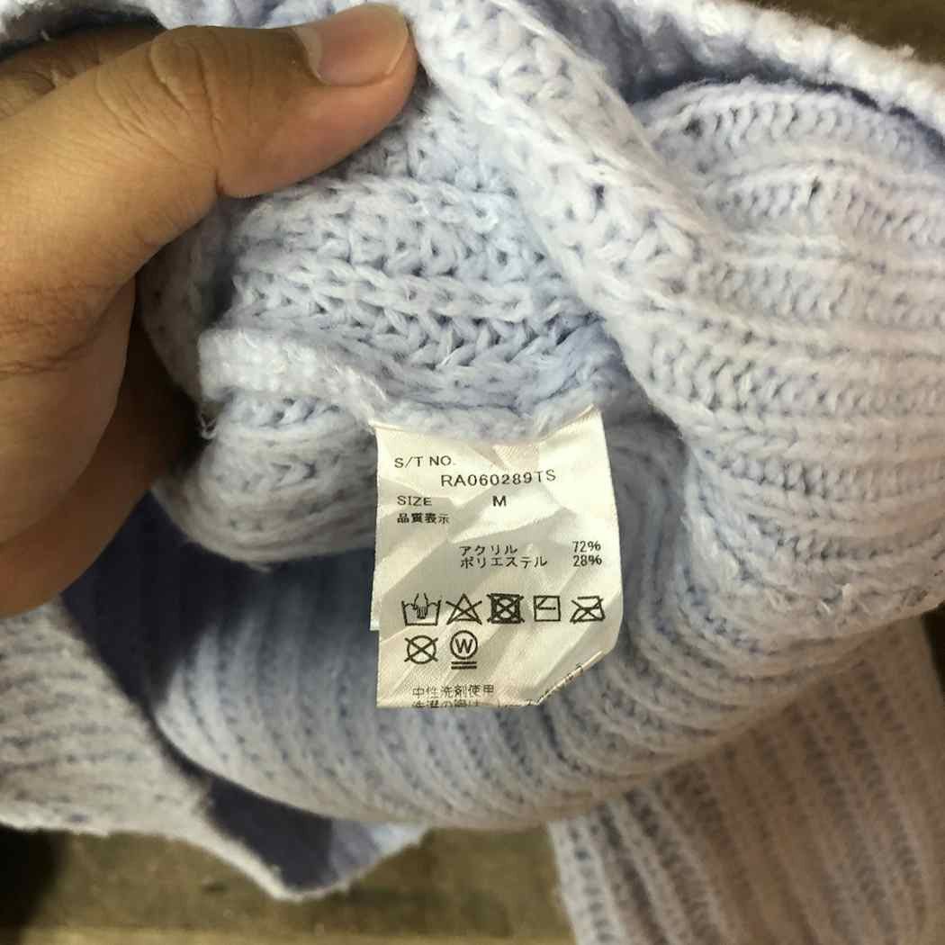Homespun Knitwear Oversized Repipi Armario Blue Turtle Neck Knitwear #498 Size M / US 6-8 / IT 42-44 - 6 Thumbnail