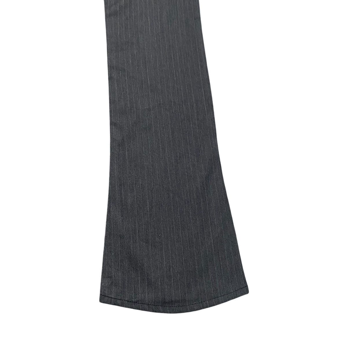 Japanese Brand GARÇON WAVE Pinstripe Wolf Low Flare Pants Size US 31 - 14 Thumbnail