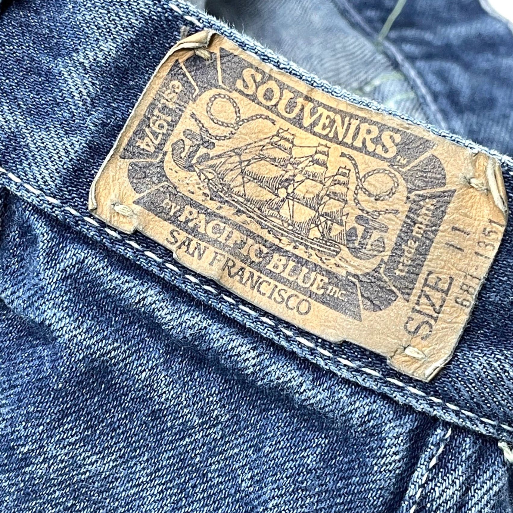 Vintage VINTAGE Roy Rodgers Jeans Junior 11 (28x34) Dark Blue High Waist Western Rodeo Women Jeans Size 32" / US 10 / IT 46 - 5 Thumbnail