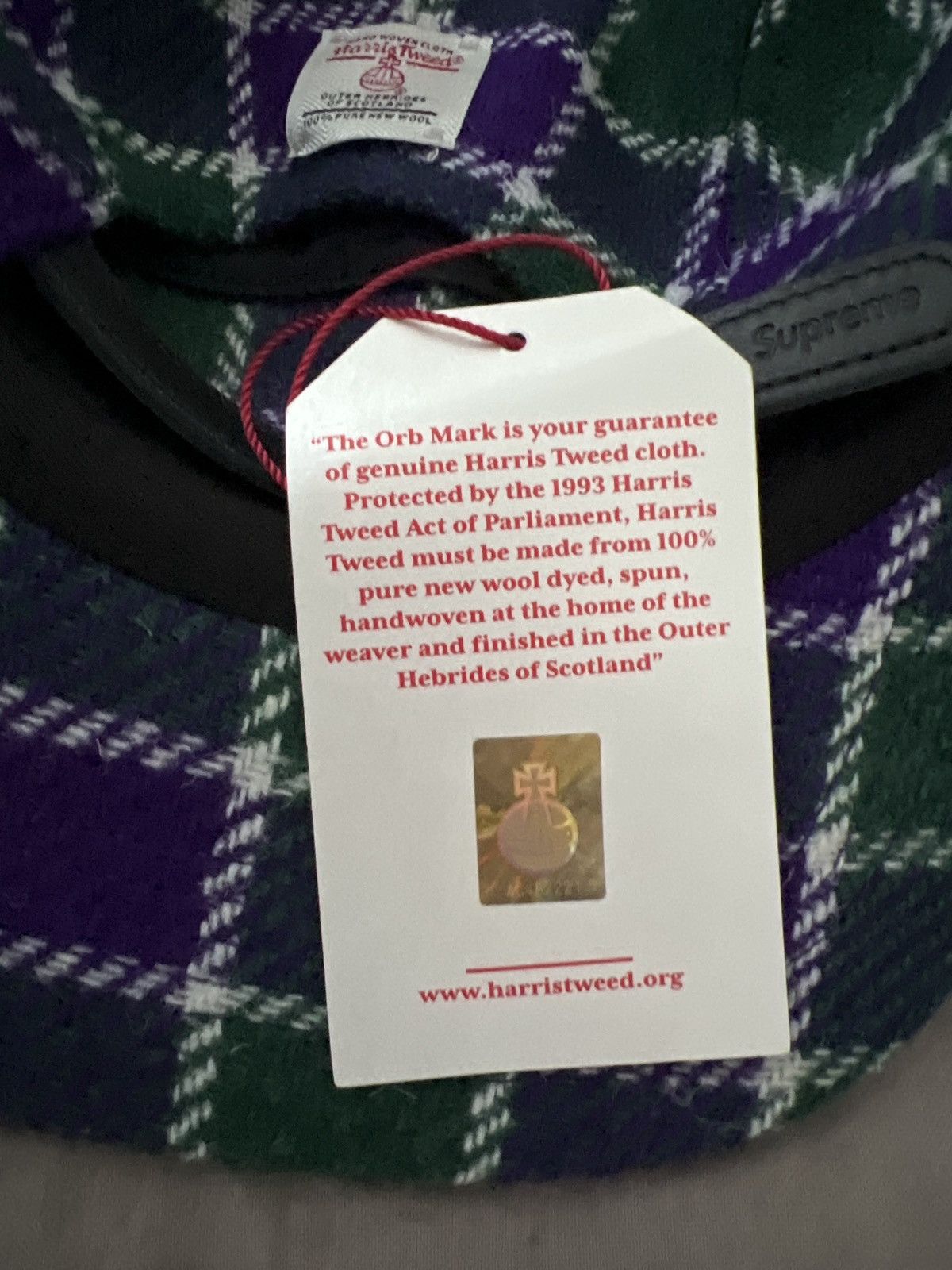 Supreme SUPREME HARRIS TWEED CAMP CAP Size ONE SIZE - 5 Thumbnail