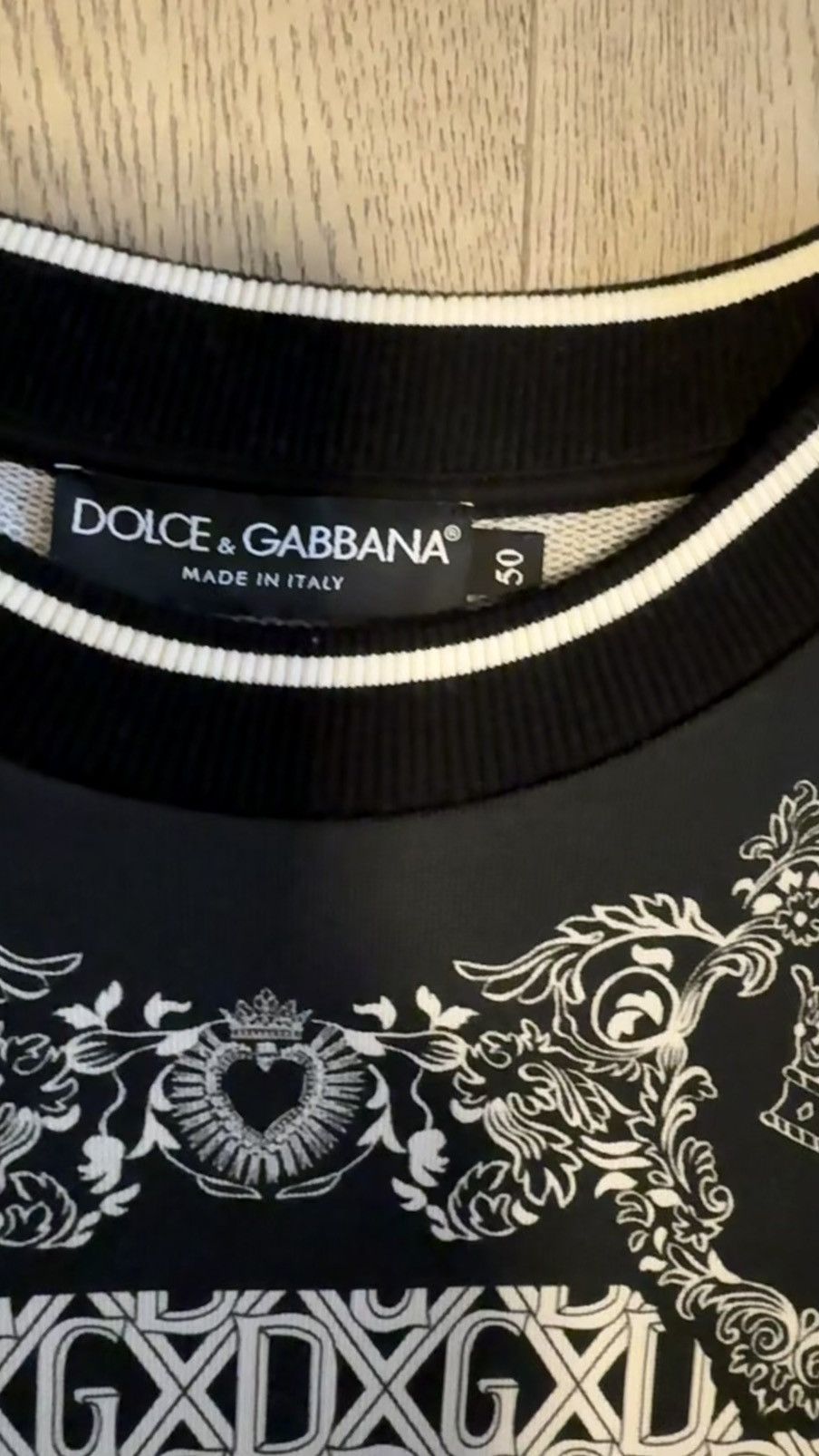 Dolce & Gabbana Dolce & Gabbana Black Paisley Bandana Crewneck Sweater Size US M / EU 48-50 / 2 - 2 Thumbnail
