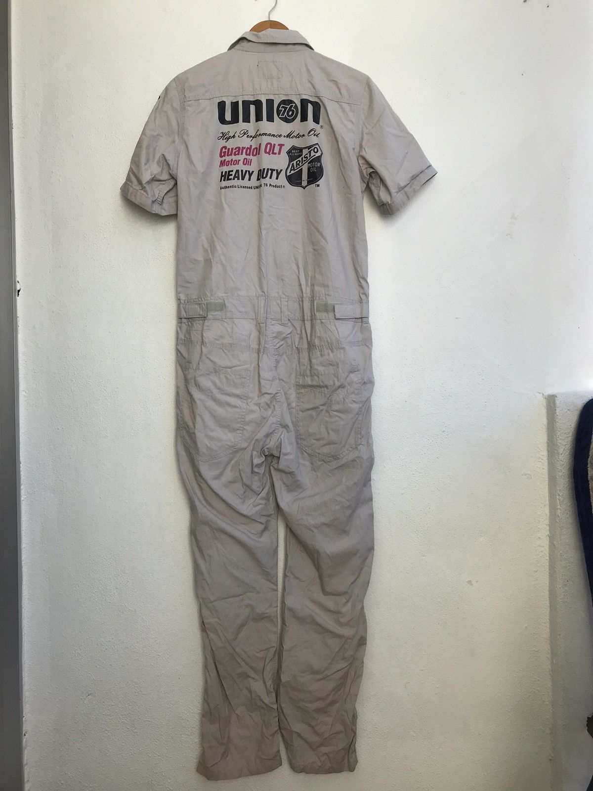 image of Racing Vintage 90's 76 Lubricants Nascar Coverall in Grey, Men's (Size Medium)