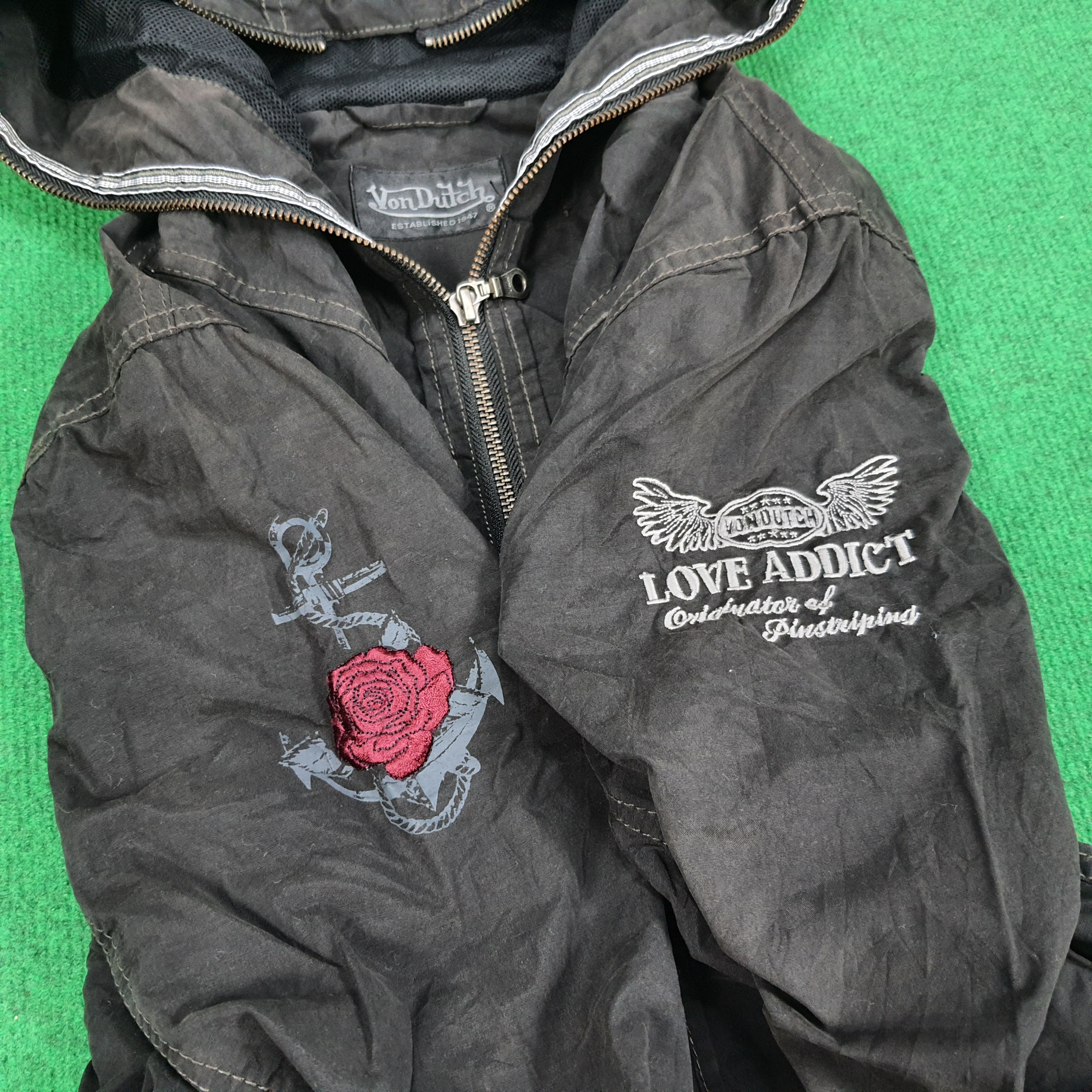 Vintage × Von Dutch Vintage Von Dutch Custom Skull Logo Full Zipper Jacket Size US M / EU 48-50 / 2 - 7 Thumbnail