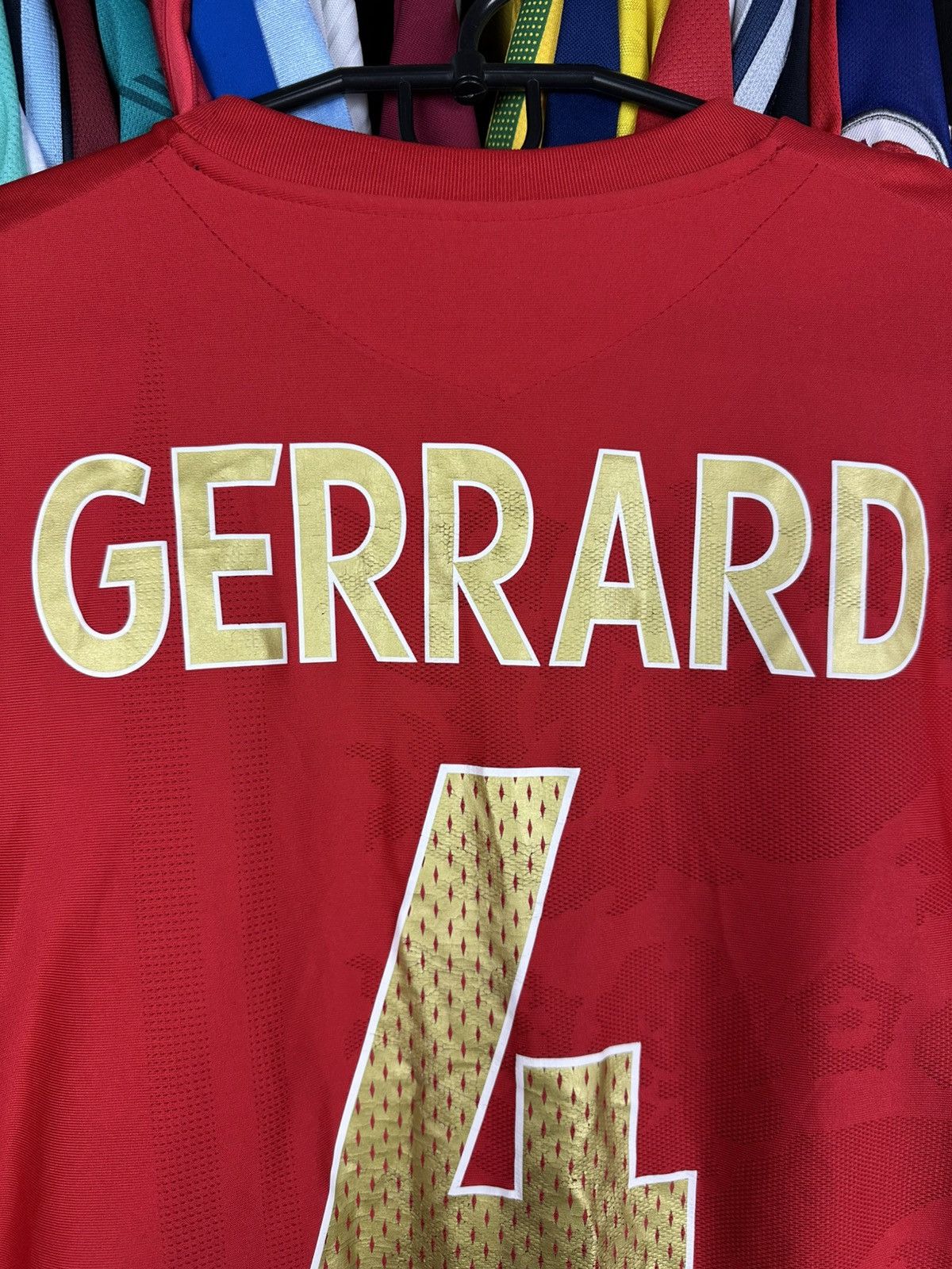 Umbro Umbro England 2006 2008 Gerrard#4 Away Shirt Soccer Jersey Size US XL / EU 56 / 4 - 5 Thumbnail