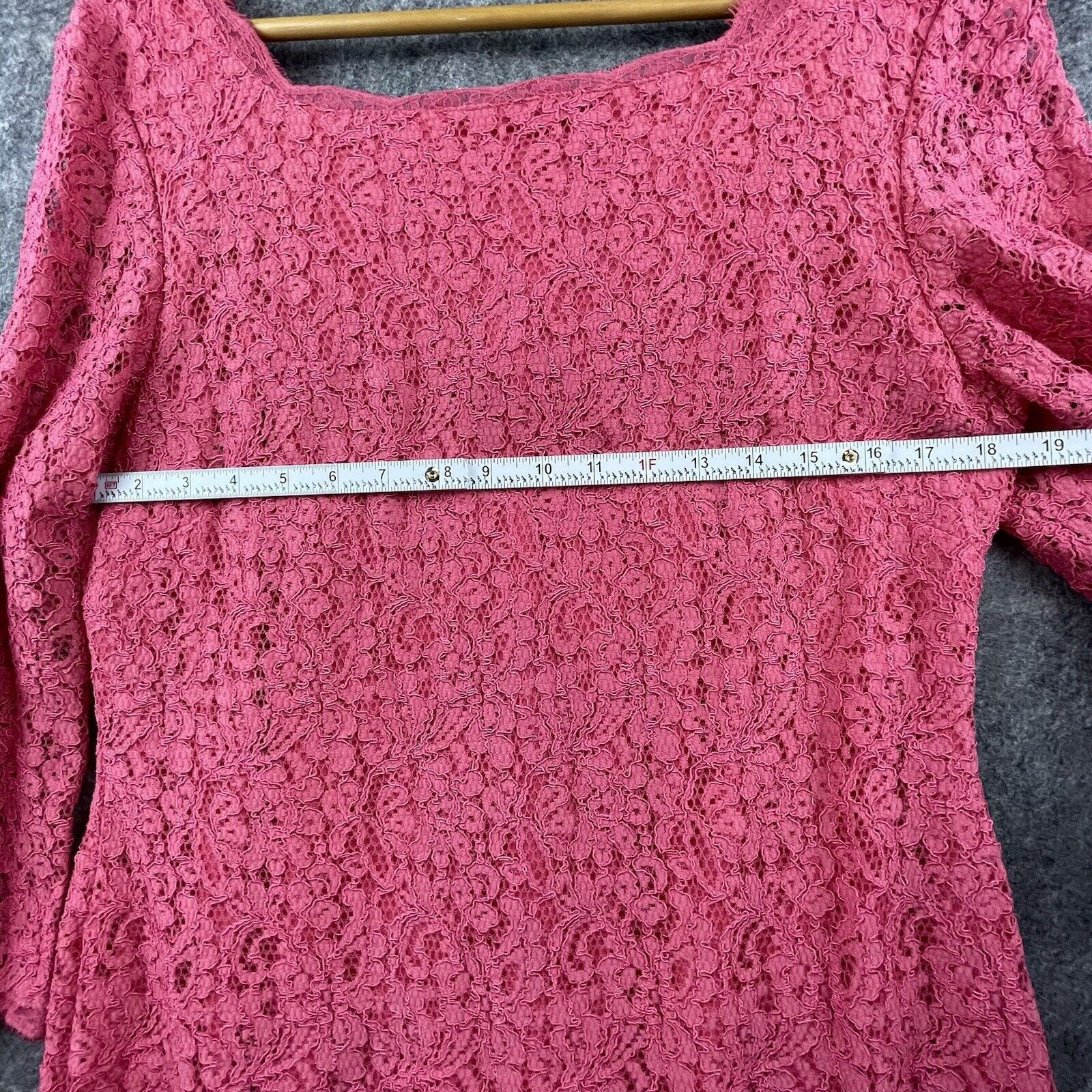 Adrianna Papell Adrianna Papell Dress 16 Pink Lace Sheath Y2K 90s Full Zip Size XXL / US 16-18 / IT 52-54 - 6 Thumbnail