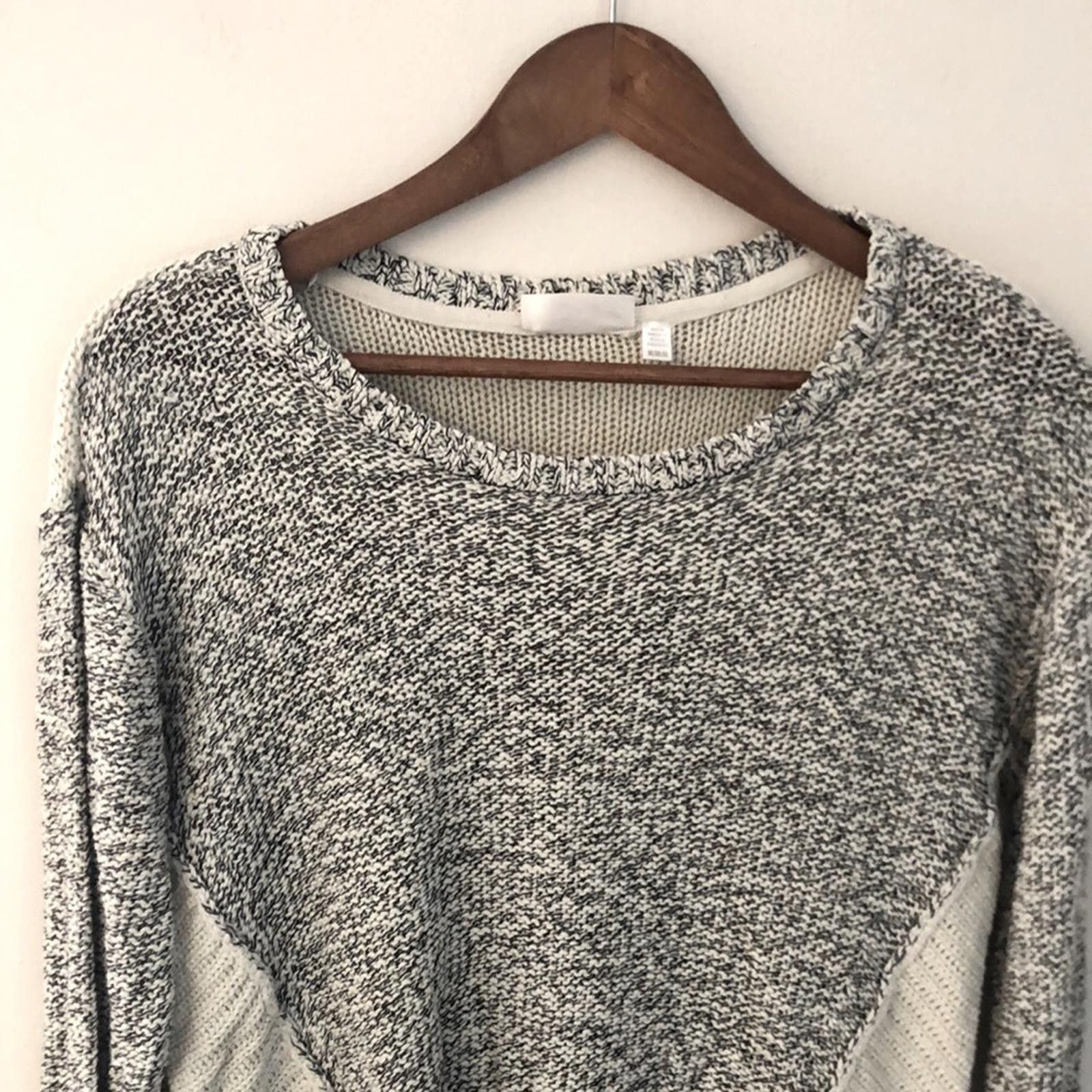 Other RD Style Sweater heather gray with cream panel long sleeve M Size M / US 6-8 / IT 42-44 - 3 Thumbnail