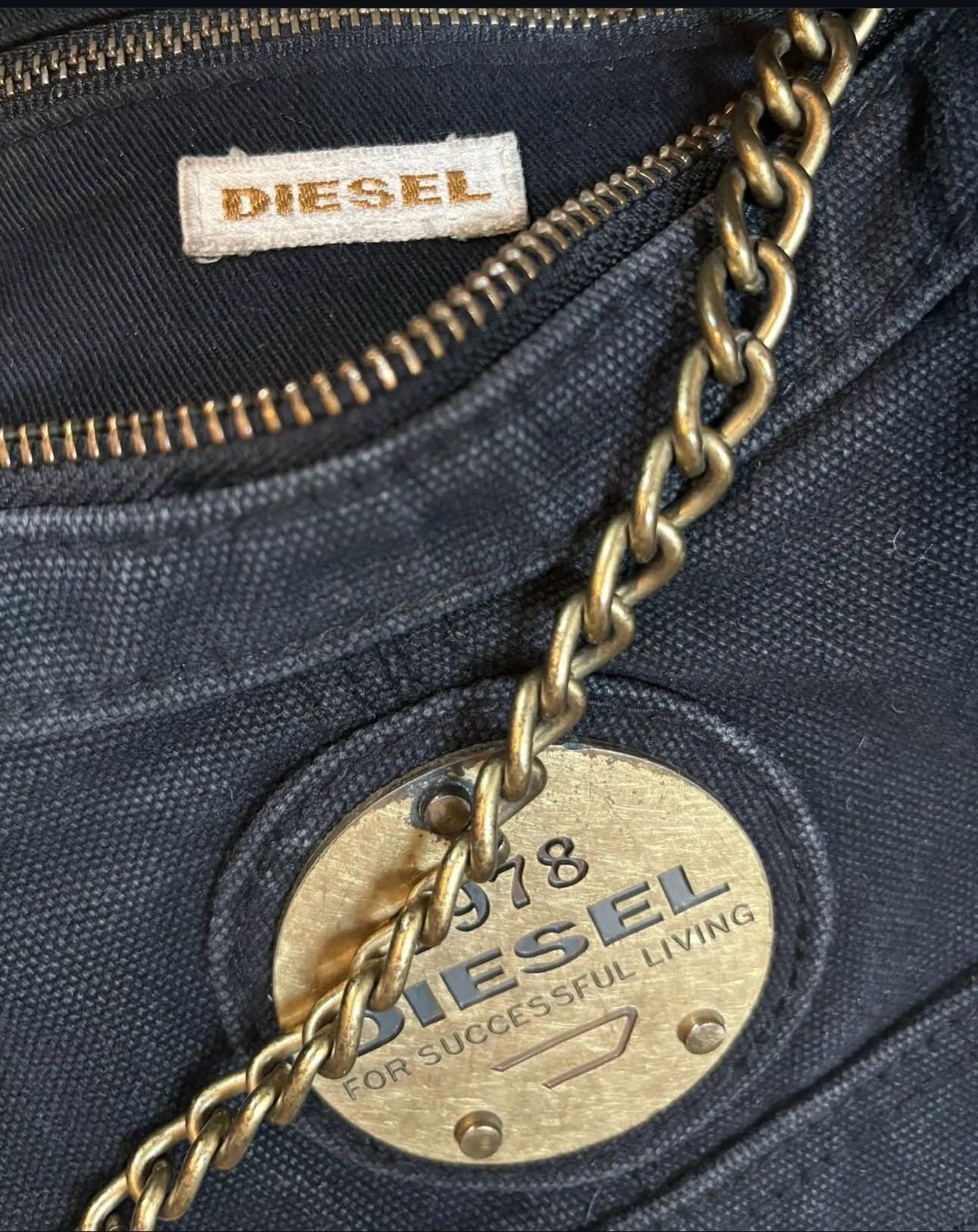 Diesel Vintage Diesel Canvas Bag with brass hardware Size ONE SIZE - 2 Thumbnail