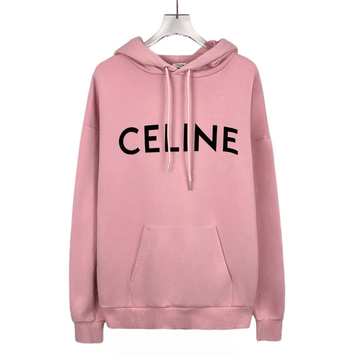Celine Celine Hoodie – Pink Logo Print Sweatshirt (Size S) Size S / US 4 / IT 40 - 1 Thumbnail