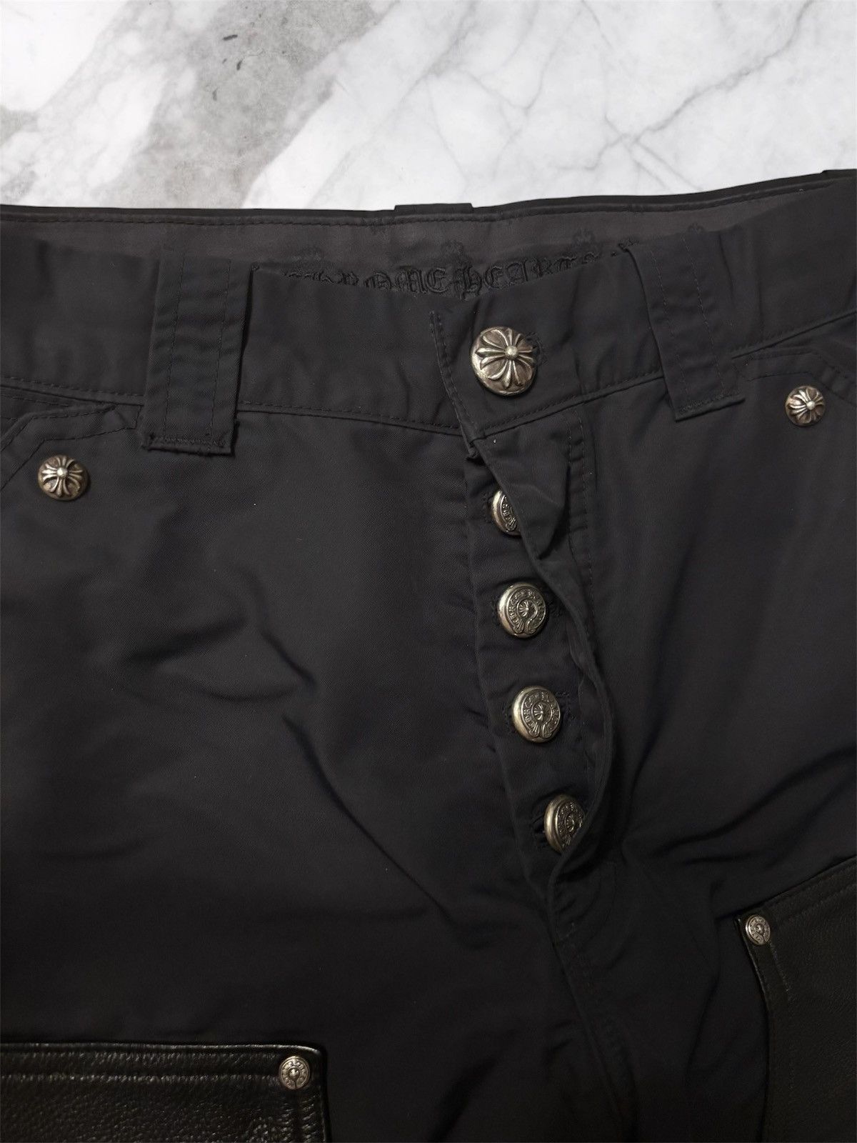 Chrome Hearts Chrome Hearts Jeans Double Knee Carpenter Pants Black Nylon Size US 30 / EU 46 - 3 Thumbnail