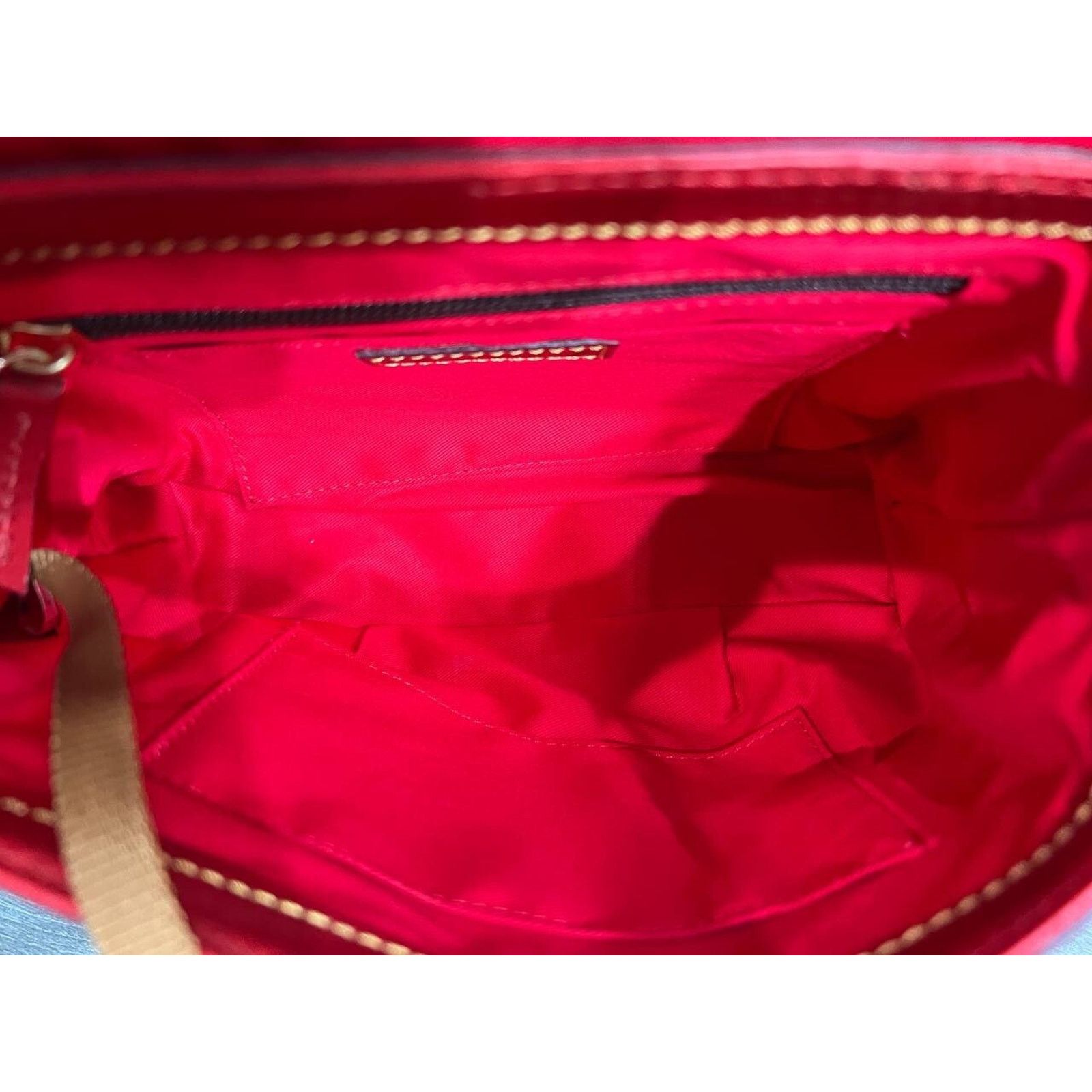 Dooney & Bourke Dooney & Bourke Florentine Leather Flap Crossbo Red A671930 Size ONE SIZE - 9 Thumbnail