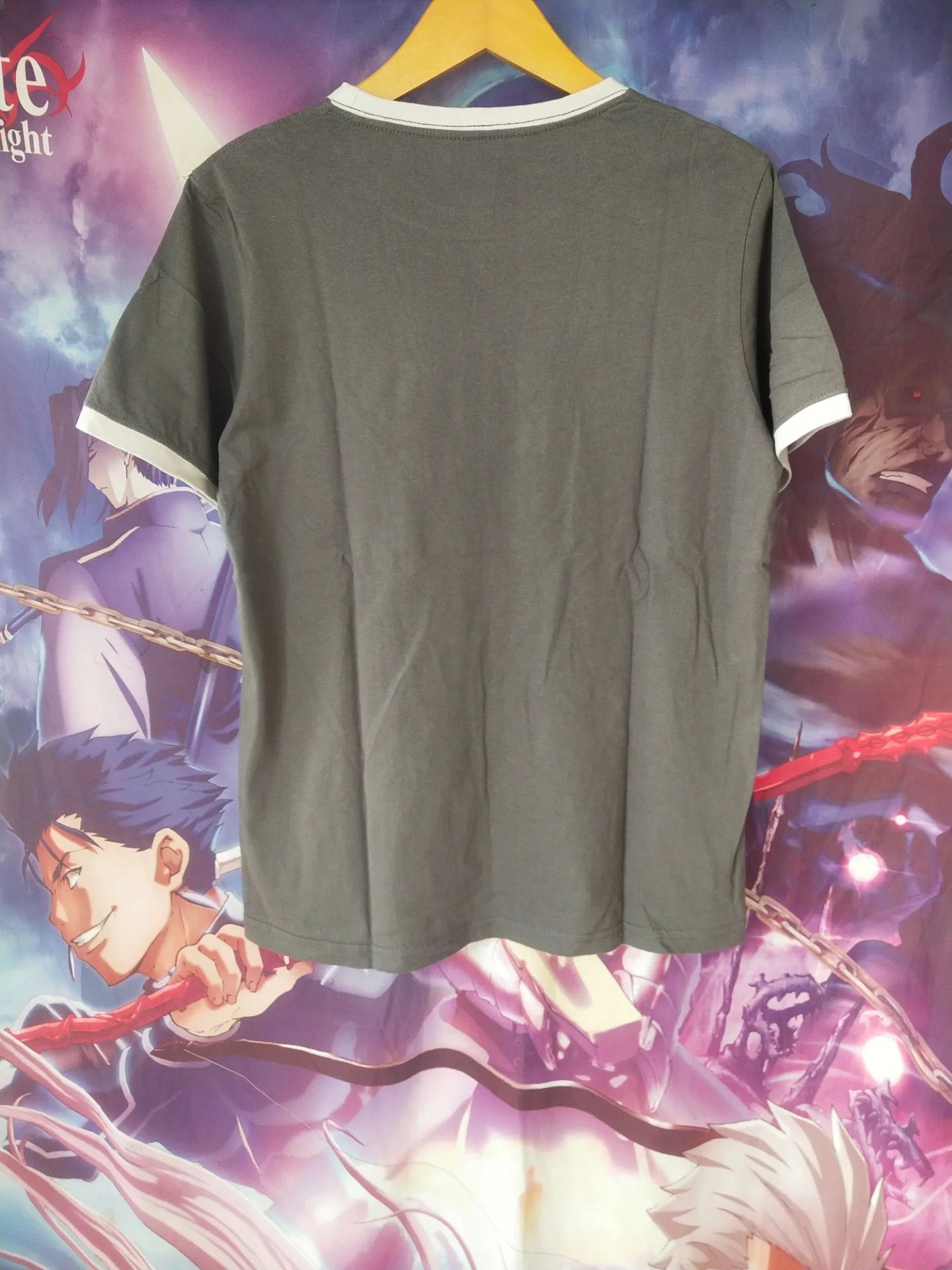 Pokemon Pokemon Center Bulbasaur Art Grey Anime Game Ringer Tee Size US M / EU 48-50 / 2 - 4 Thumbnail