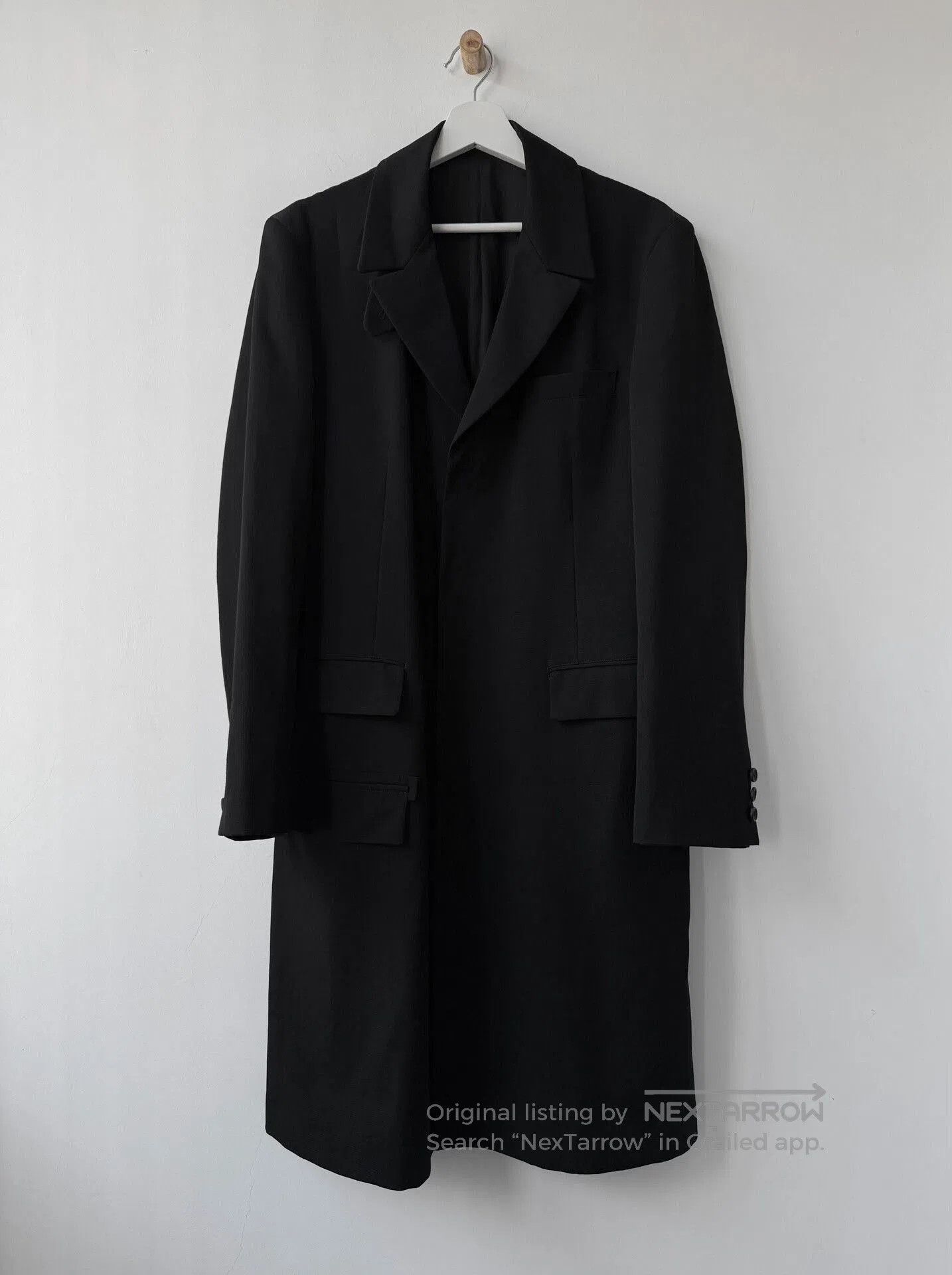 Yohji Yamamoto yohji yamamoto black wool coat. Size US M / EU 48-50 / 2 - 2 Thumbnail