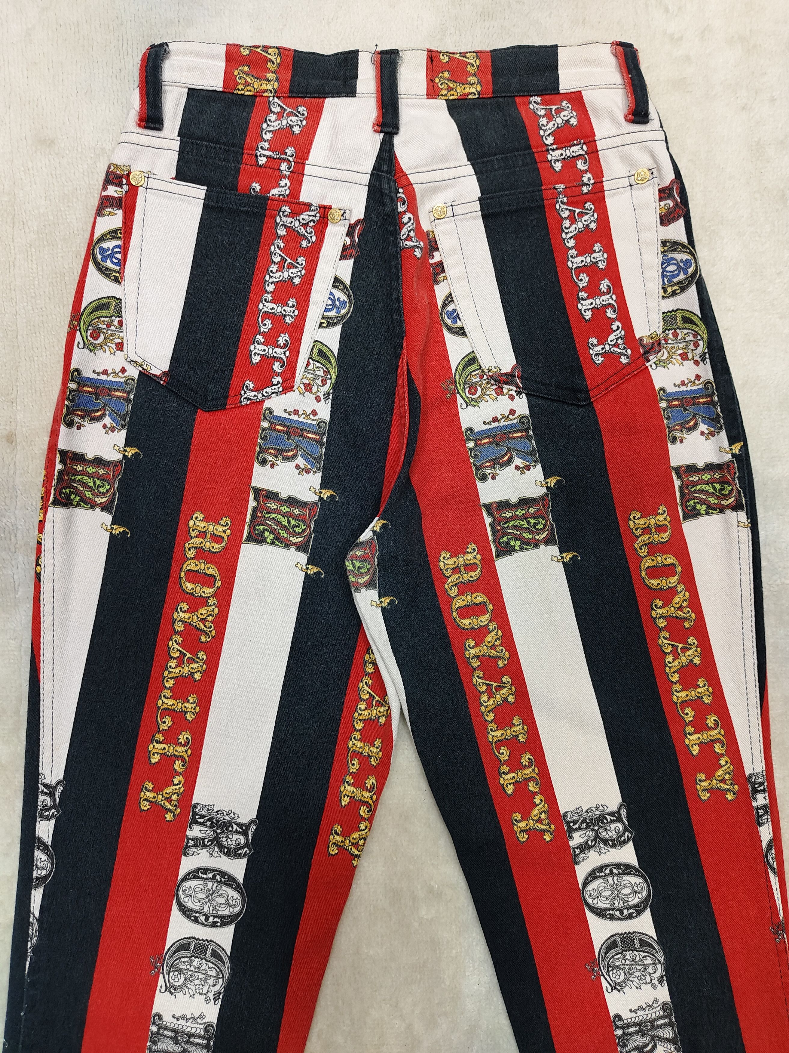 Versace Jeans Couture RARE🔥Vtg Versace Jeans Couture🔥Rock'n Royalty Baggy Pants Size 31" - 4 Thumbnail