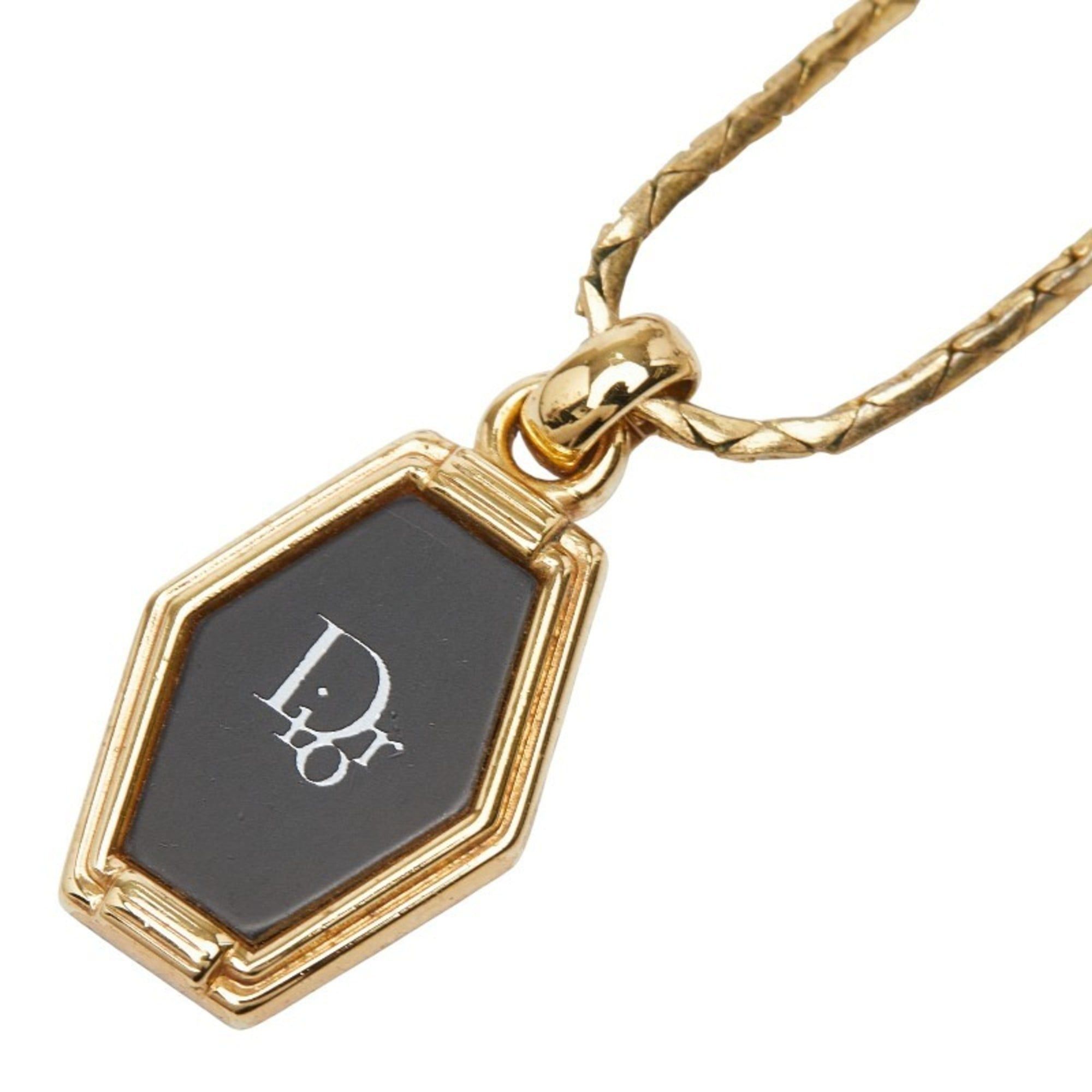 Dior Christian Dior Dior Honeycomb Motif Necklace Metal Women's Size ONE SIZE - 1 Thumbnail