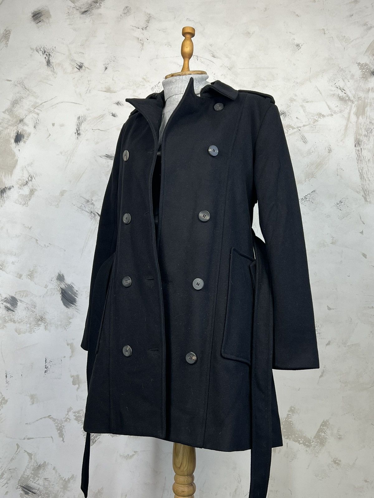 Allsaints AllSaints Wool Double Breasted Belted Coat Size 8 M - L Size M / US 6-8 / IT 42-44 - 1 Thumbnail