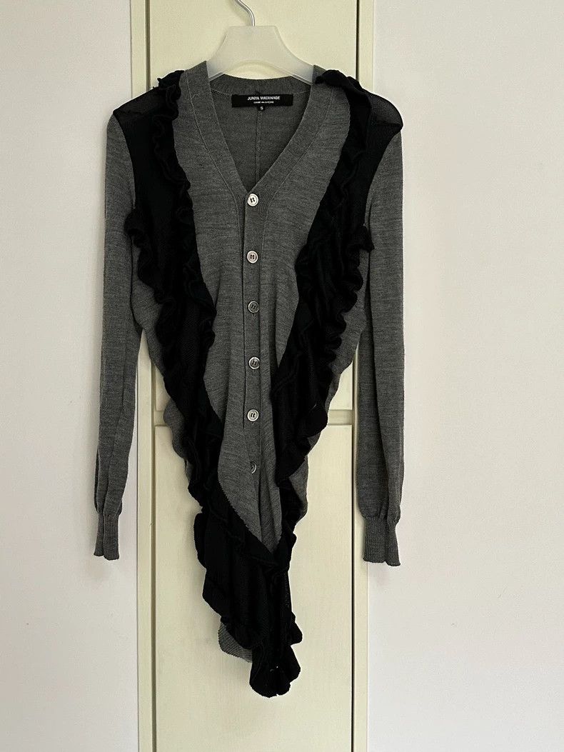 Junya Watanabe Junya Watanabe Ruffled Gray Sweater Size S / US 4 / IT 40 - 1 Thumbnail