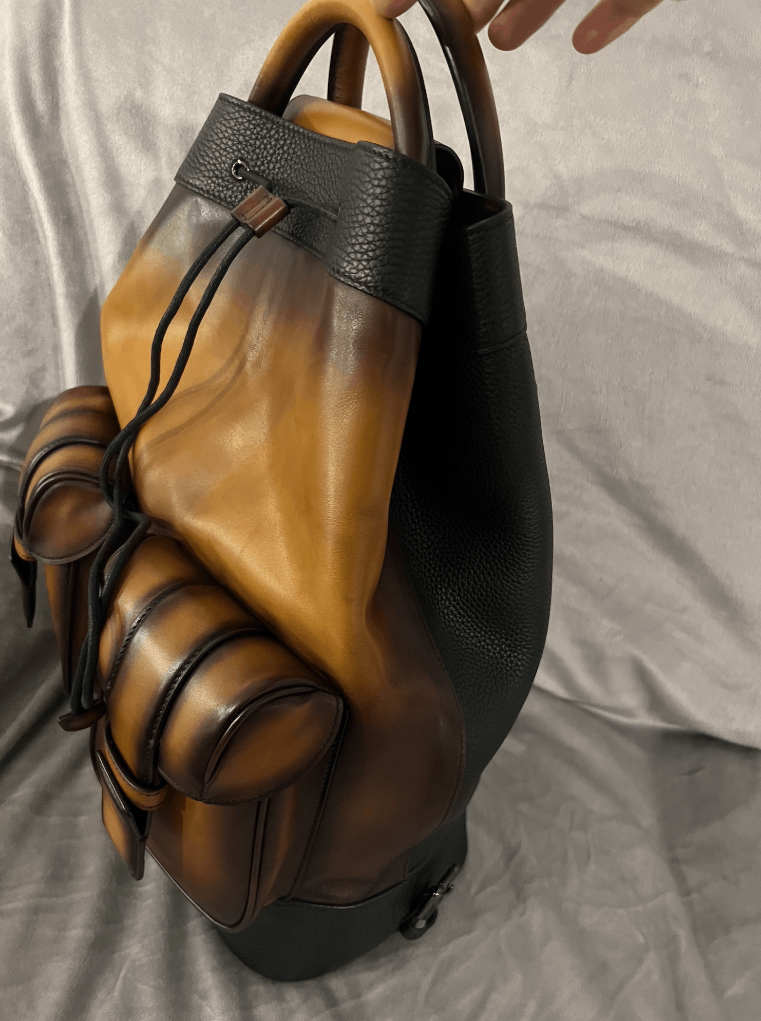 Berluti 100% Authentic Mens Berluti Horizon Brown Leather Backpack Size ONE SIZE - 3 Thumbnail