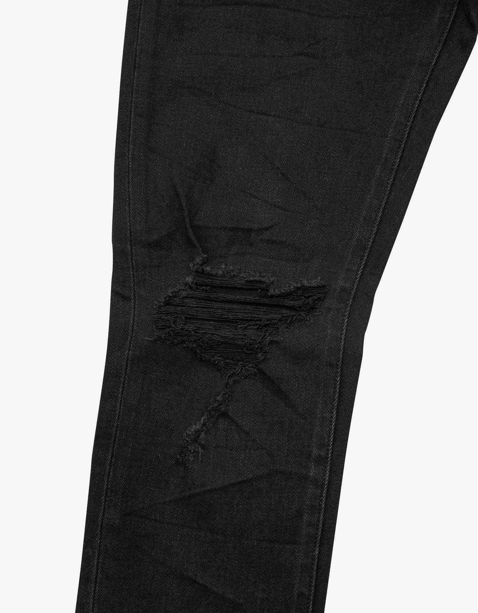 NEUW Denim Rebel Skinny Friction Distressed Black Jeans Size US 32 / EU 48 - 7 Thumbnail