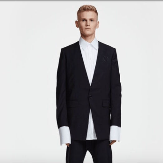 Concepts d'Odeur ODEUR Studios Zip Pocket Blazer 100% Black Wool Size 40R - 1 Thumbnail