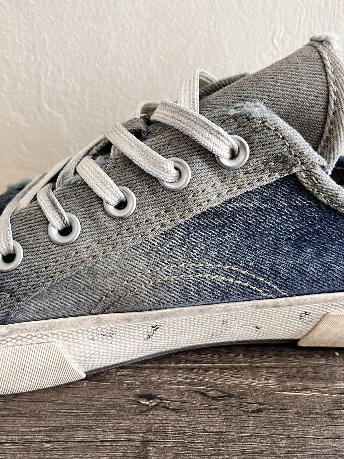 Balenciaga Denim Distressed Sneakers Size US 10 / EU 43 - 22 Thumbnail