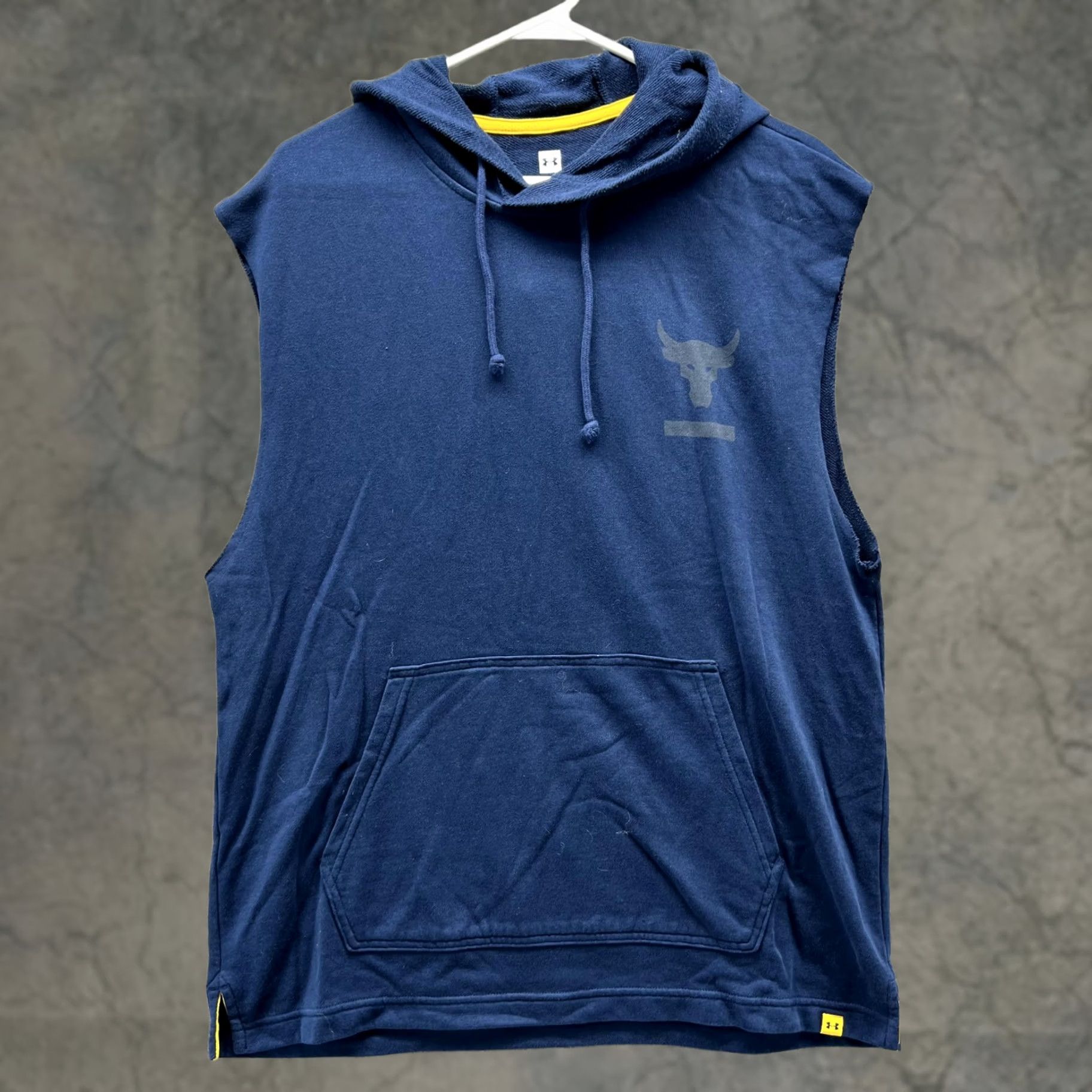 Under Armour Under Armour Sweater Men Large Gym Blue Jacket Hoodie Sleeveless Project Rock Size US L / EU 52-54 / 3 - 1 Thumbnail