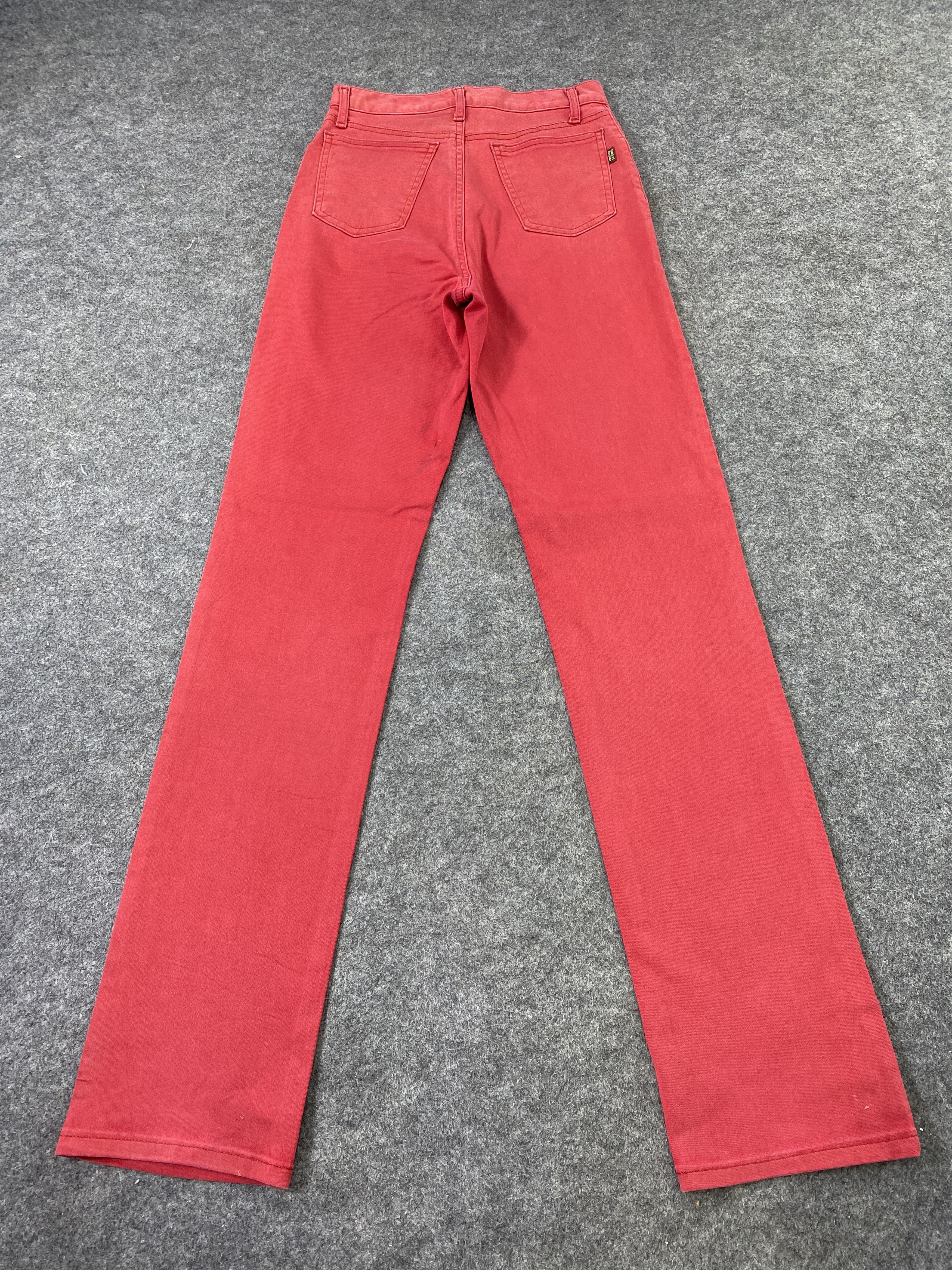 Japanese Brand Bobson Fit Red Jeans - J1043 Size 24" / US 00 / IT 34 - 4 Thumbnail