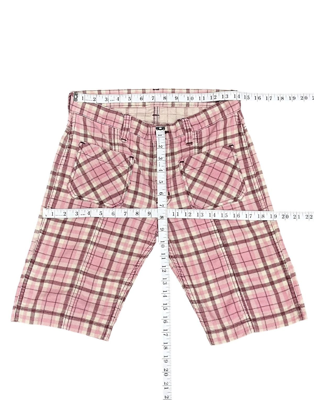 Hysteric Glamour Vintage Hysteric Glamour Pink Check Bush Pocket Shorts Size 28" / US 6 / IT 42 - 10 Thumbnail