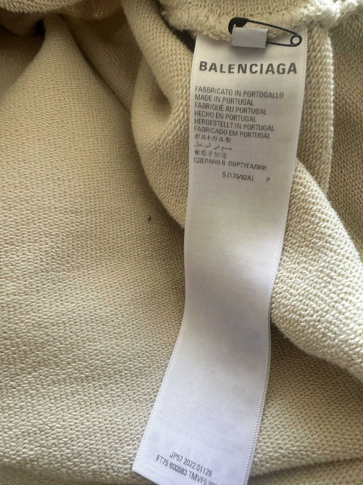Balenciaga BALENCIAGA OFF WHITE HOODIE Size US L / EU 52-54 / 3 - 6 Thumbnail