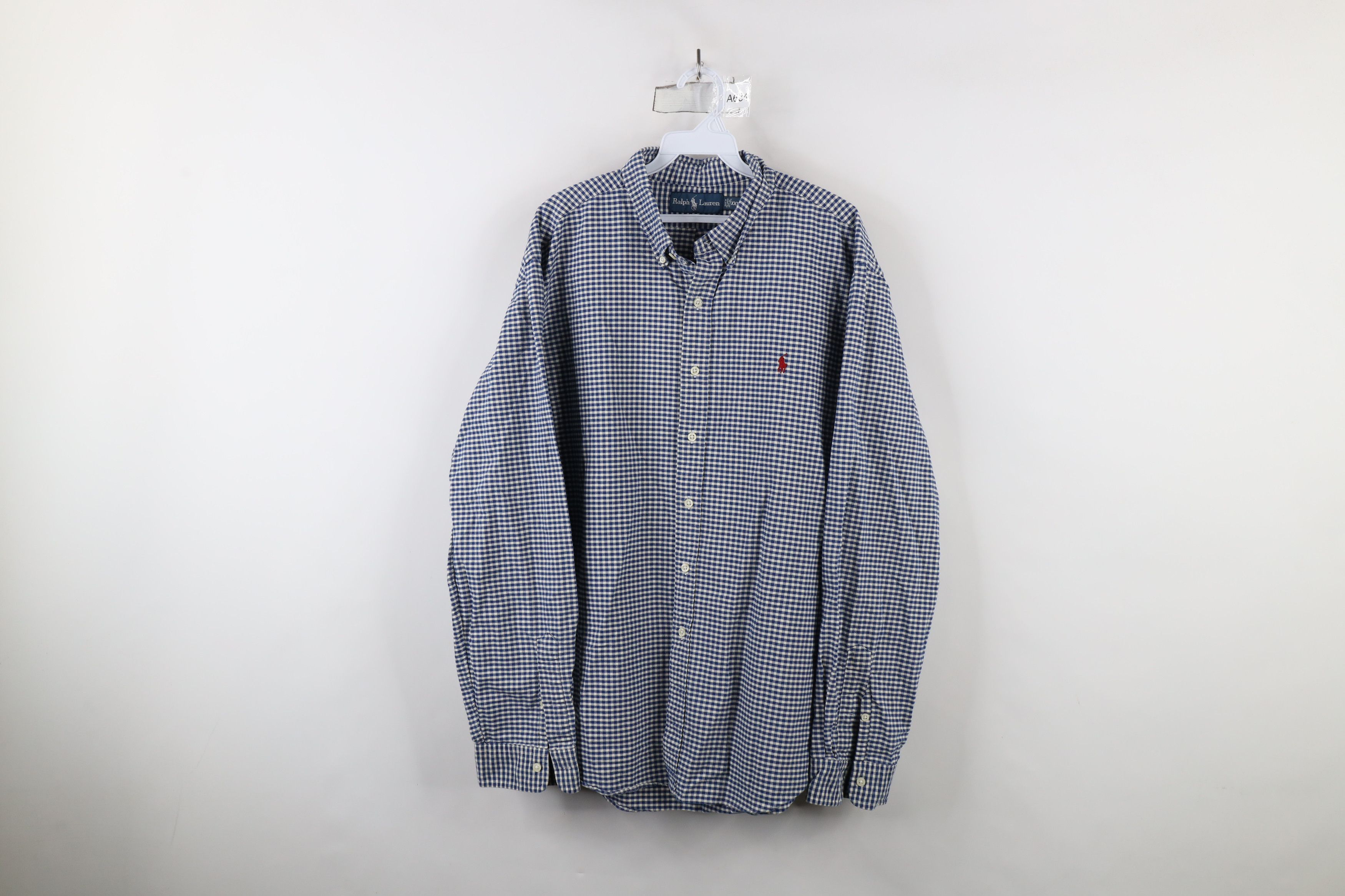 Polo Ralph Lauren Vintage 90s Ralph Lauren Fit Gingham Plaid Button Down Shirt Size US XXL / EU 58 / 5 - 1 Thumbnail