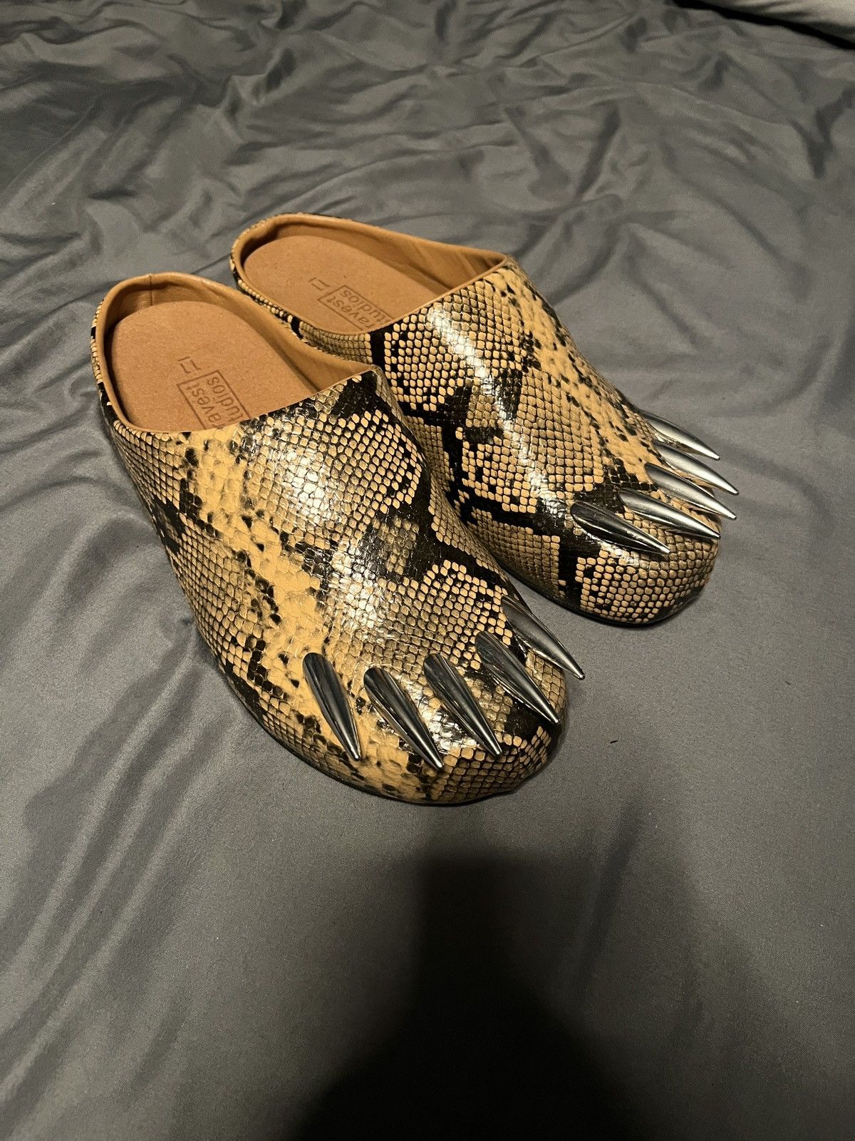 Bravest Studios Bravest Studios Snakeskin Claw Mules Size US 11 / EU 44 - 2 Thumbnail