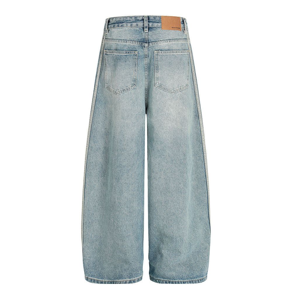 Vintage Men's Retro Loose-Fit Casual Clean Fit Curved-Leg Jeans Size US 32 / EU 48 - 2 Thumbnail