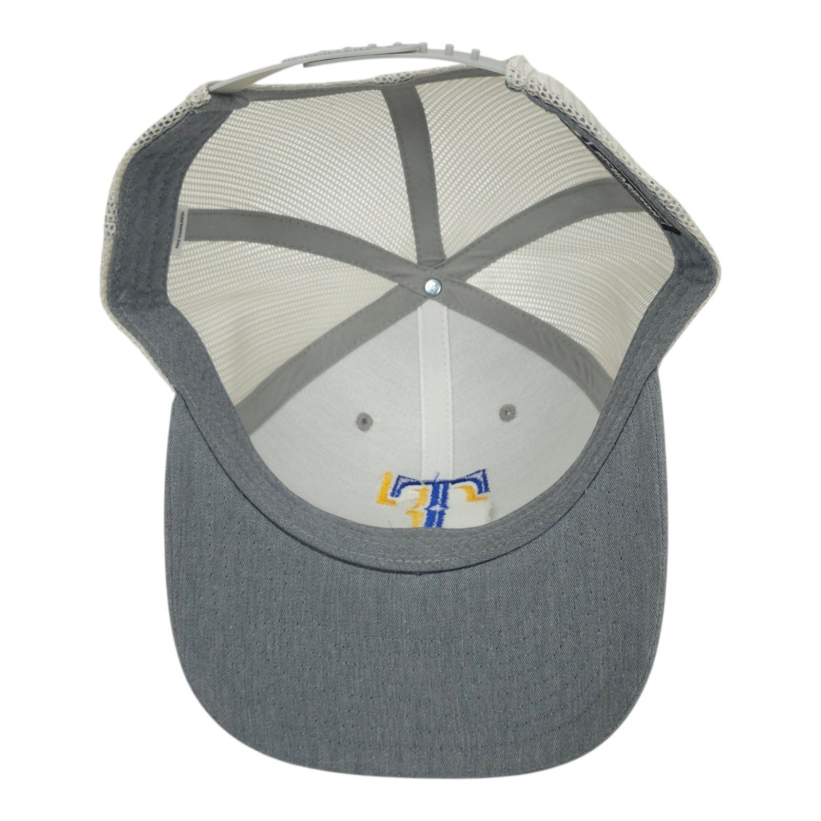 Richardson Blue Gold Embroidered T Logo Mesh Snapback Cap Trucker Hat Size ONE SIZE - 5 Thumbnail