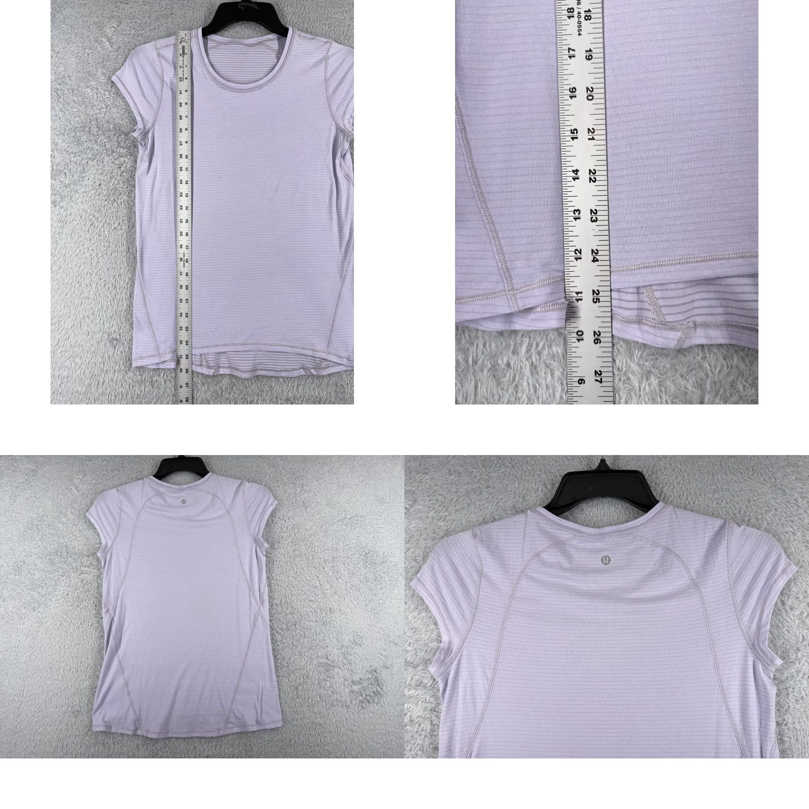Lululemon Lululemon Shirt Women 4 Purple Casual Short Sleeve W3BIGS All Seasons Breathable Jersey Purple Size S / US 4 / IT 40 - 8 Thumbnail