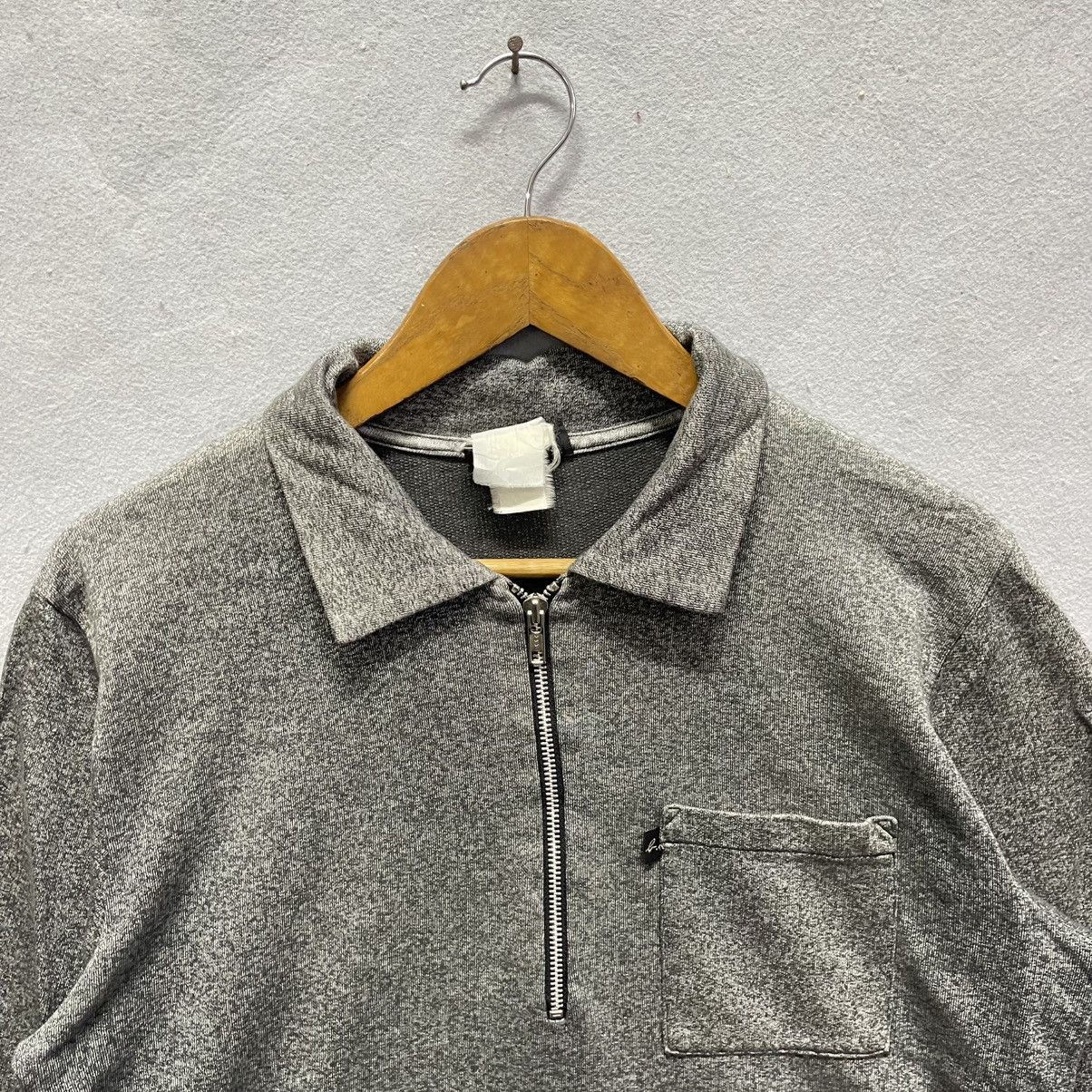 agnes b. Vintage agnès b. Homme Quarter Zip Sweatshirt Size US M / EU 48-50 / 2 - 2 Thumbnail