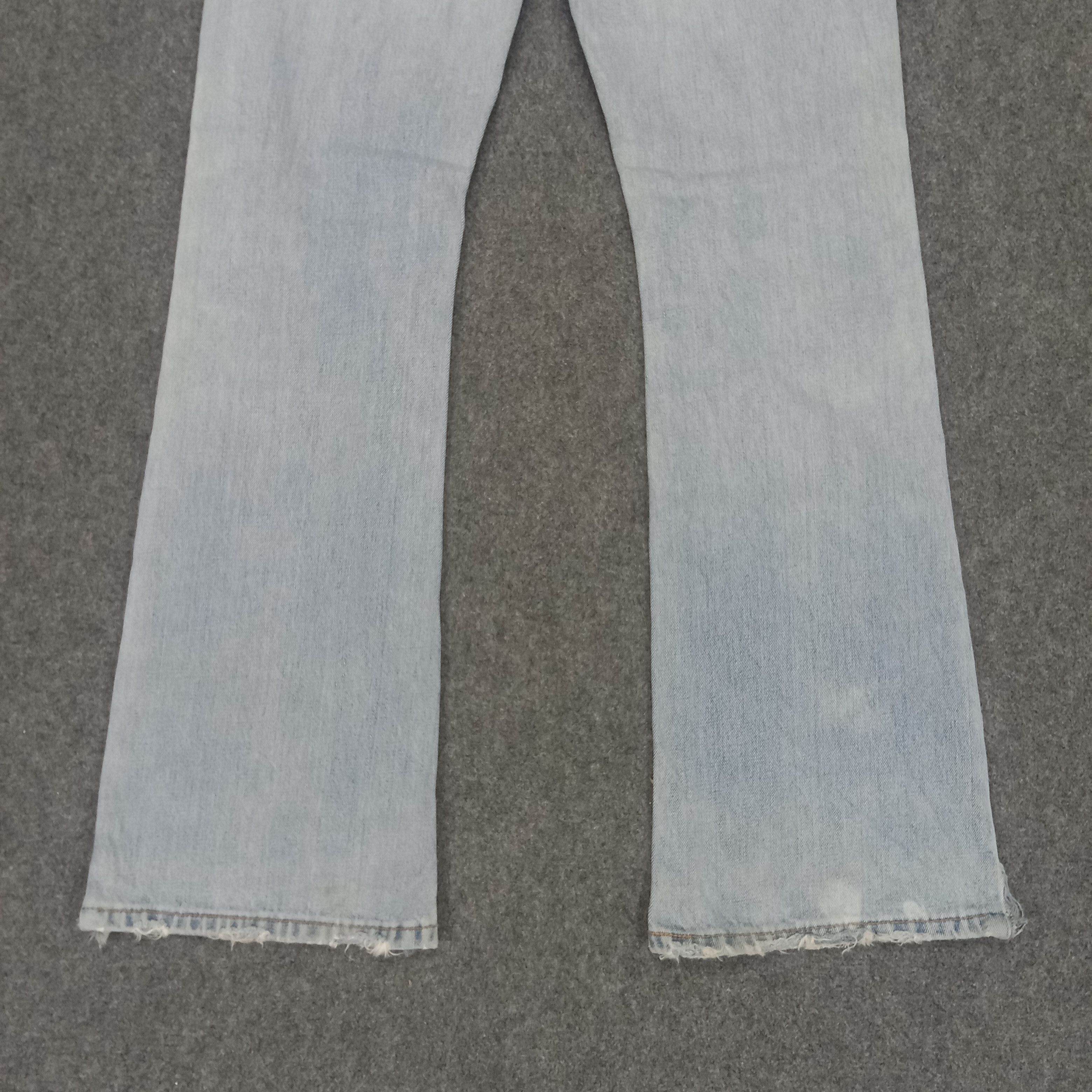 Levi's × Vintage Levi's 501 Distressed Flared Denim Jeans Size US 28 / EU 44 - 9 Thumbnail