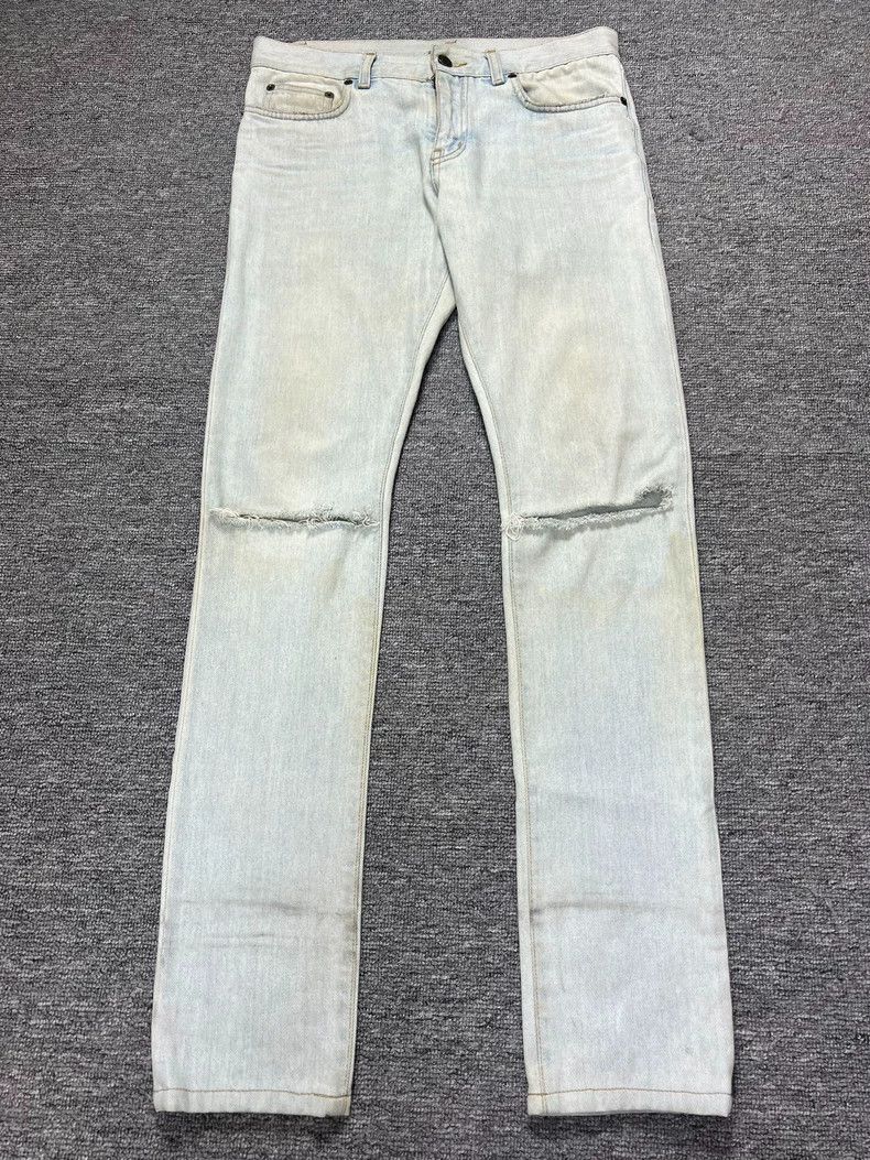Yves Saint Laurent Saint Laurent 14ssD02 Cutting Jeans 2503-Nextarrow Size US 29 - 1 Thumbnail