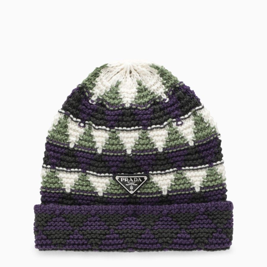image of Prada O1D2Blof01223 Hat In Purple, Women's