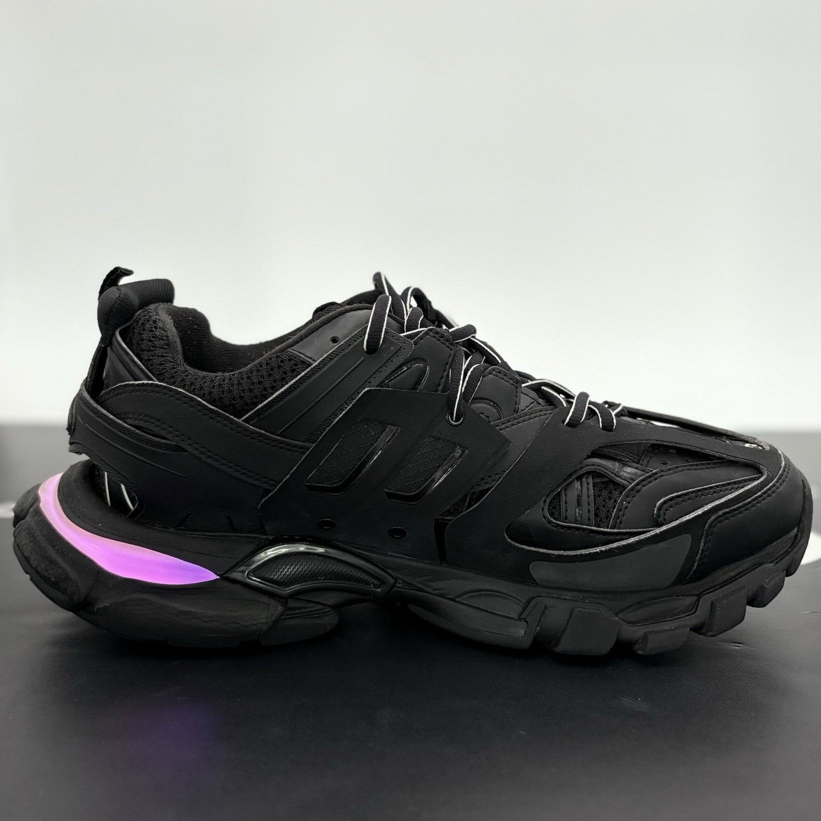 Balenciaga Balenciaga Track LED Sneaker ' Black ' | GOOD CONDITION! Size US 10 / EU 43 - 10 Thumbnail