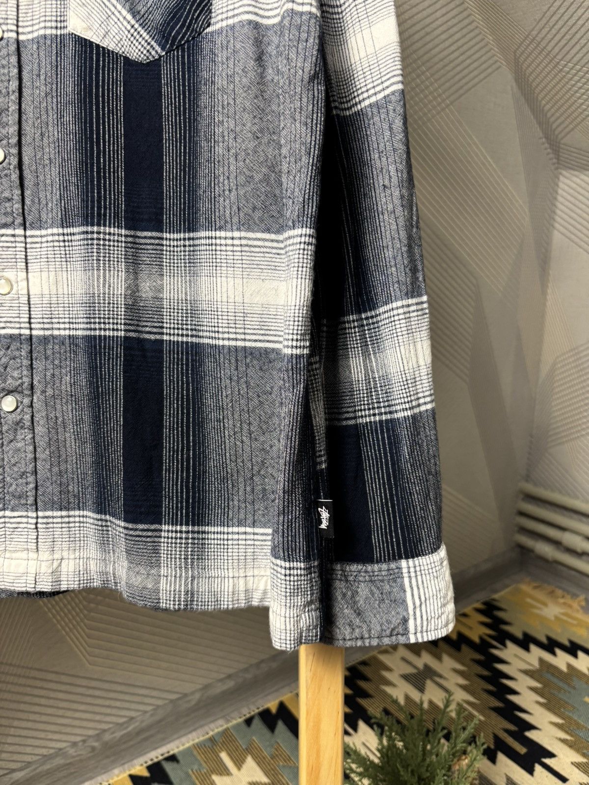 Stussy Stussy Shadow Plaid Western Button-Down Shirt L size Large Size US L / EU 52-54 / 3 - 4 Thumbnail