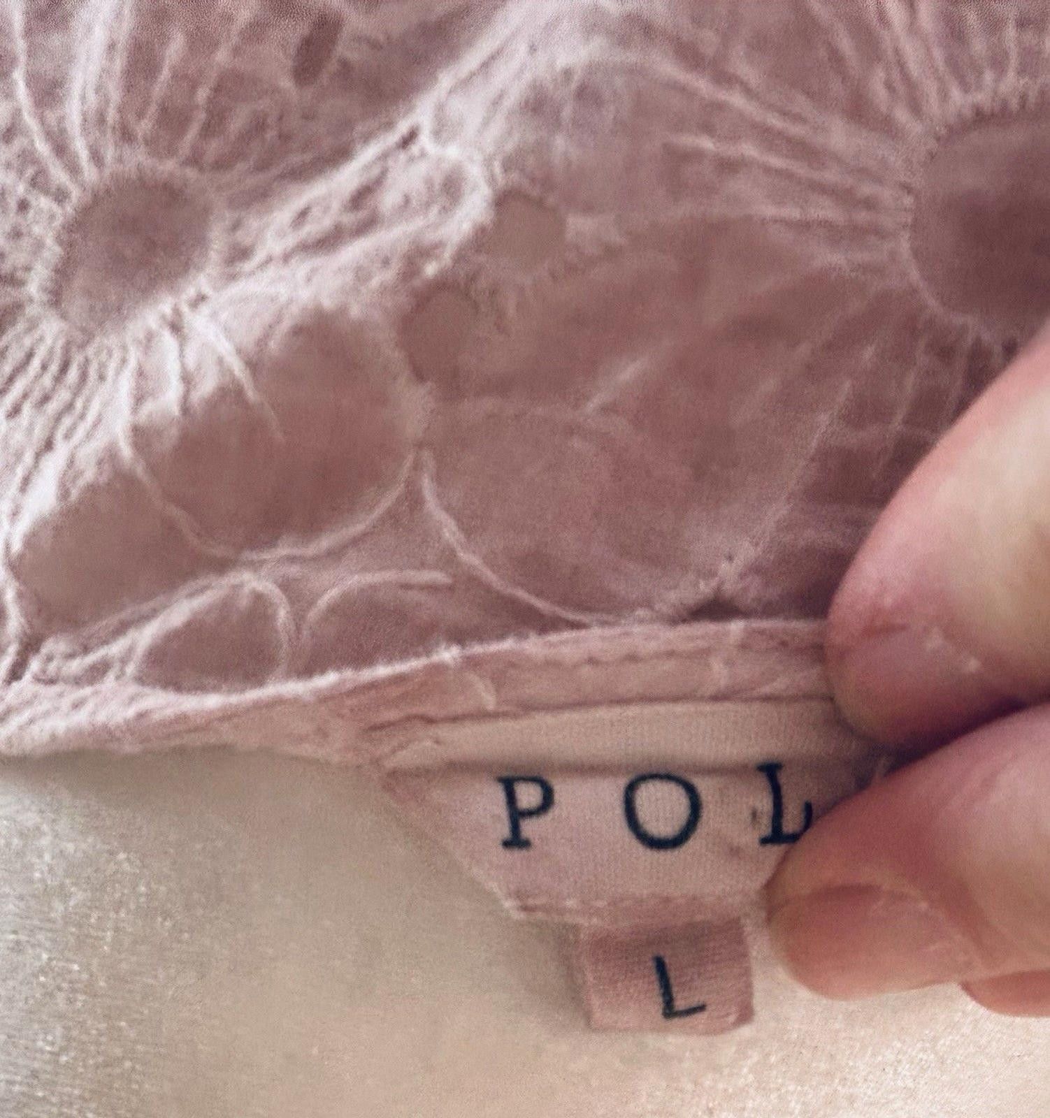 Polo Ralph Lauren POL Anthropology Pink Embroidered Eyelet Crop Top L Size L / US 10 / IT 46 - 7 Thumbnail