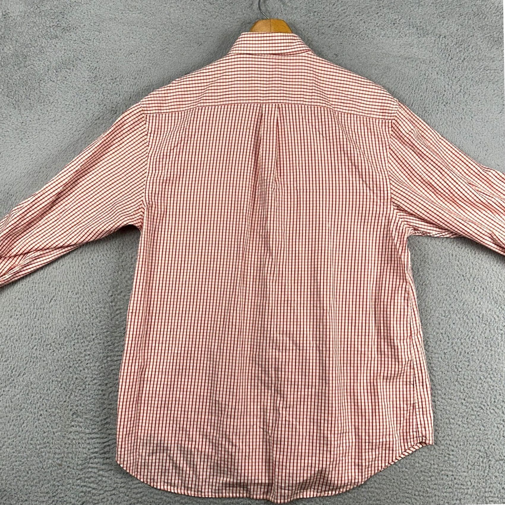 Peter Millar Peter Millar Shirt Adult Mens Button Down XL Orange Red Shepherd Check Pocket Size US XL / EU 56 / 4 - 3 Thumbnail