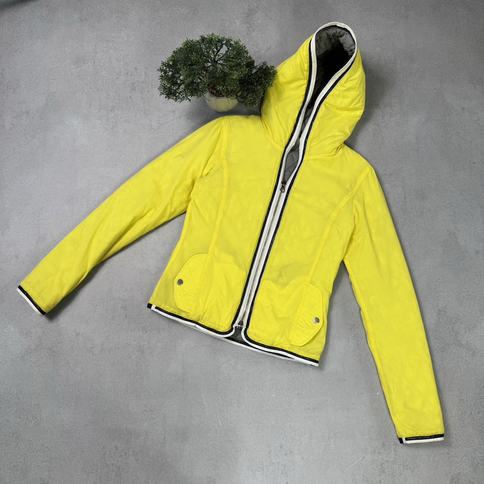 Duvetica Duvetika Women’s Jacket Reversible Yellow/grey Size 40 Size S / US 4 / IT 40 - 1 Thumbnail